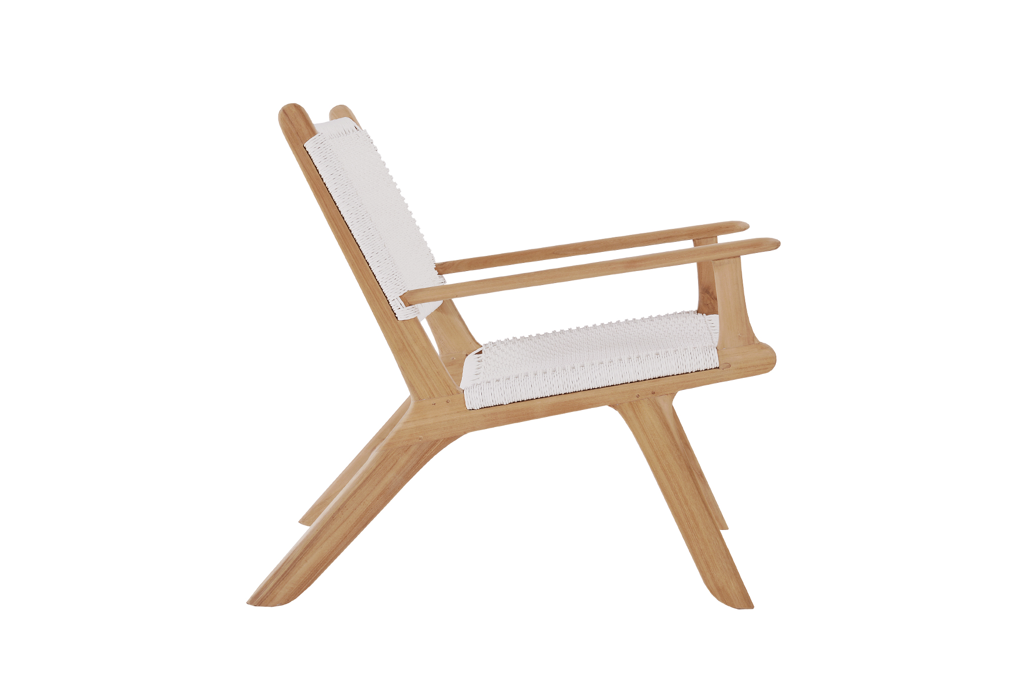 Zen Accent Arm Chair - White (Close Weave) - Image 3
