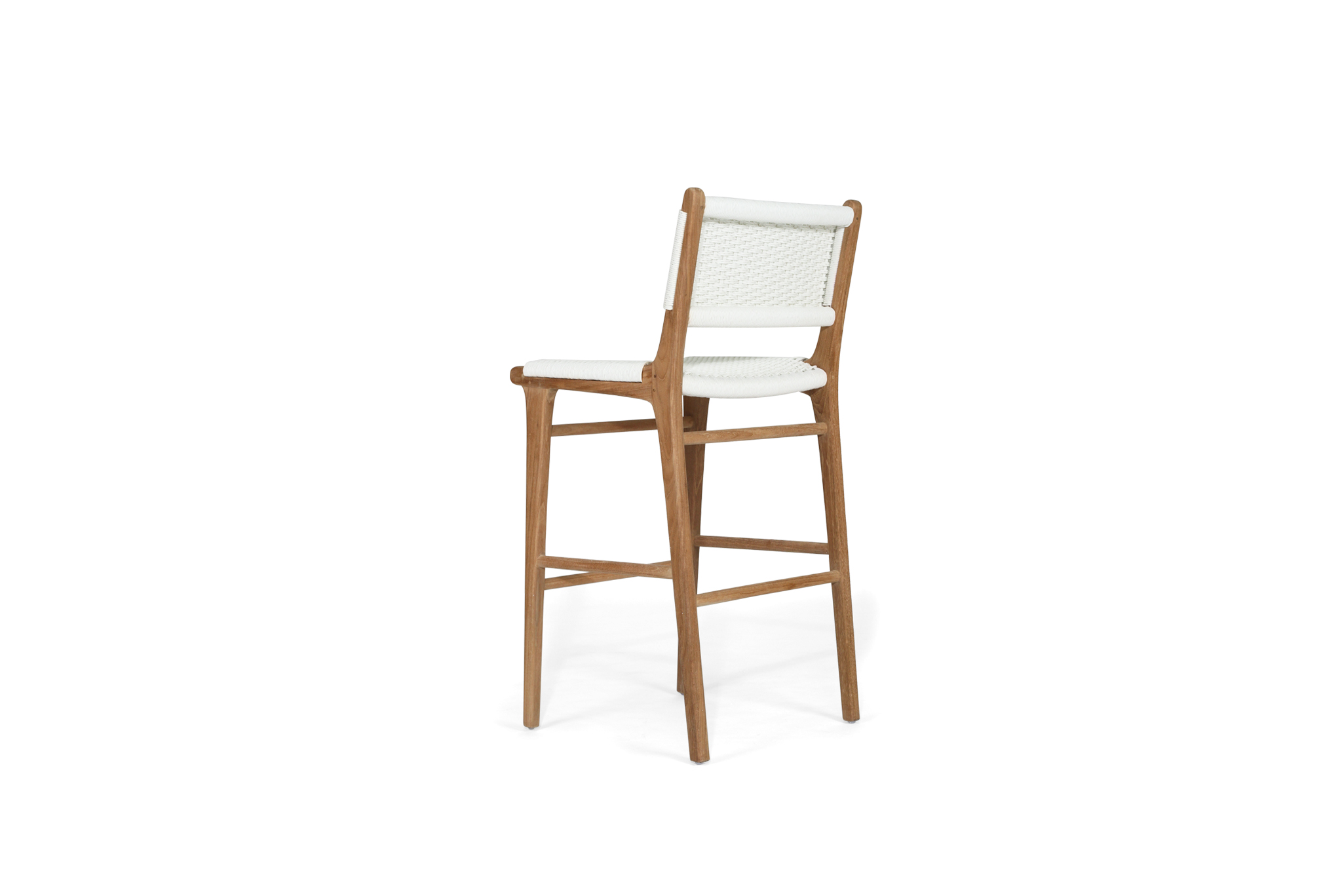 Zen Bar Stool - White (Close Weave) - Image 5