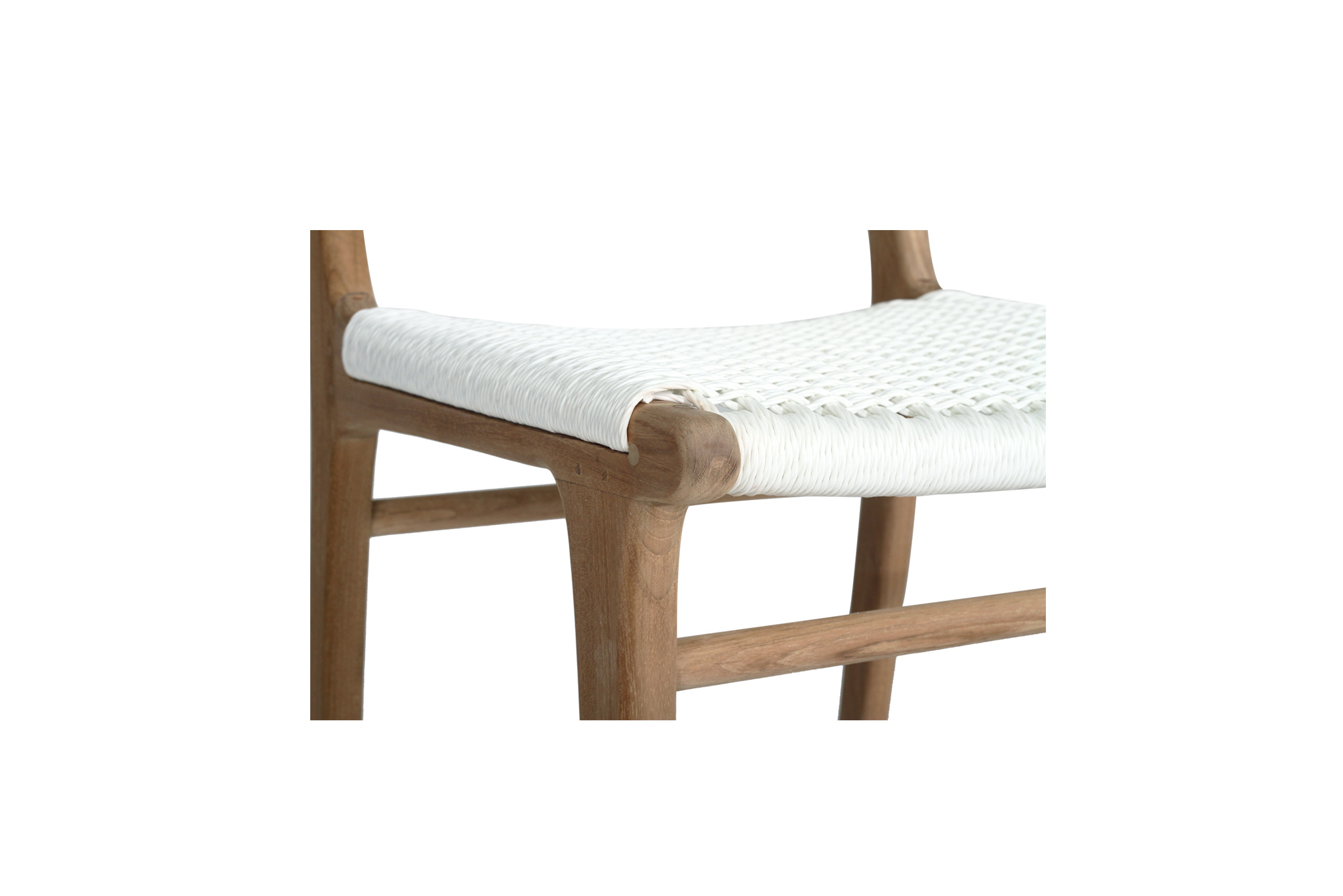 Zen Bar Stool - White (Close Weave) - Image 8