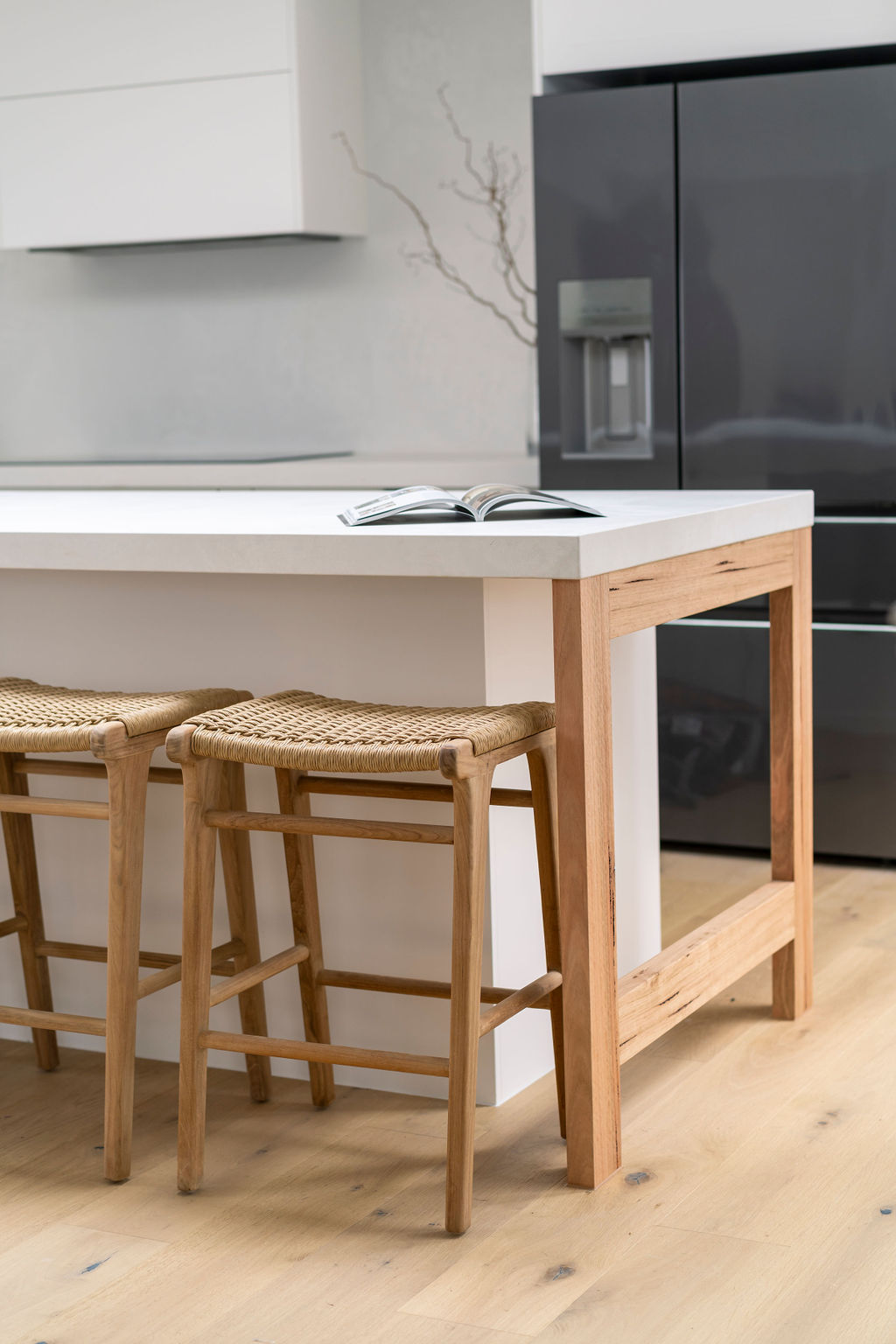 Zen Backless Counter Stool - Sand (Close Weave) - Image 20