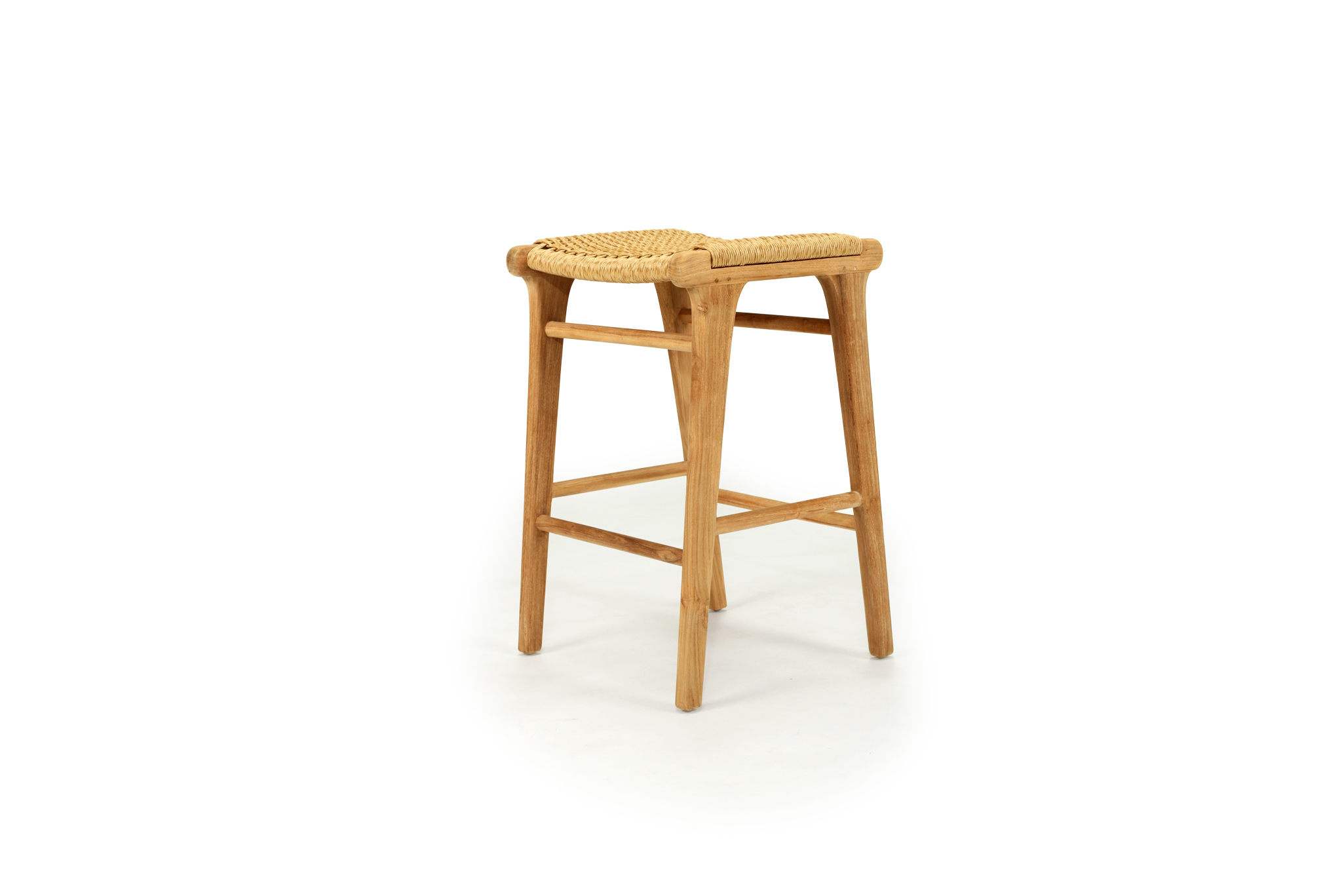 Zen Backless Counter Stool - Sand (Close Weave) - Image 3