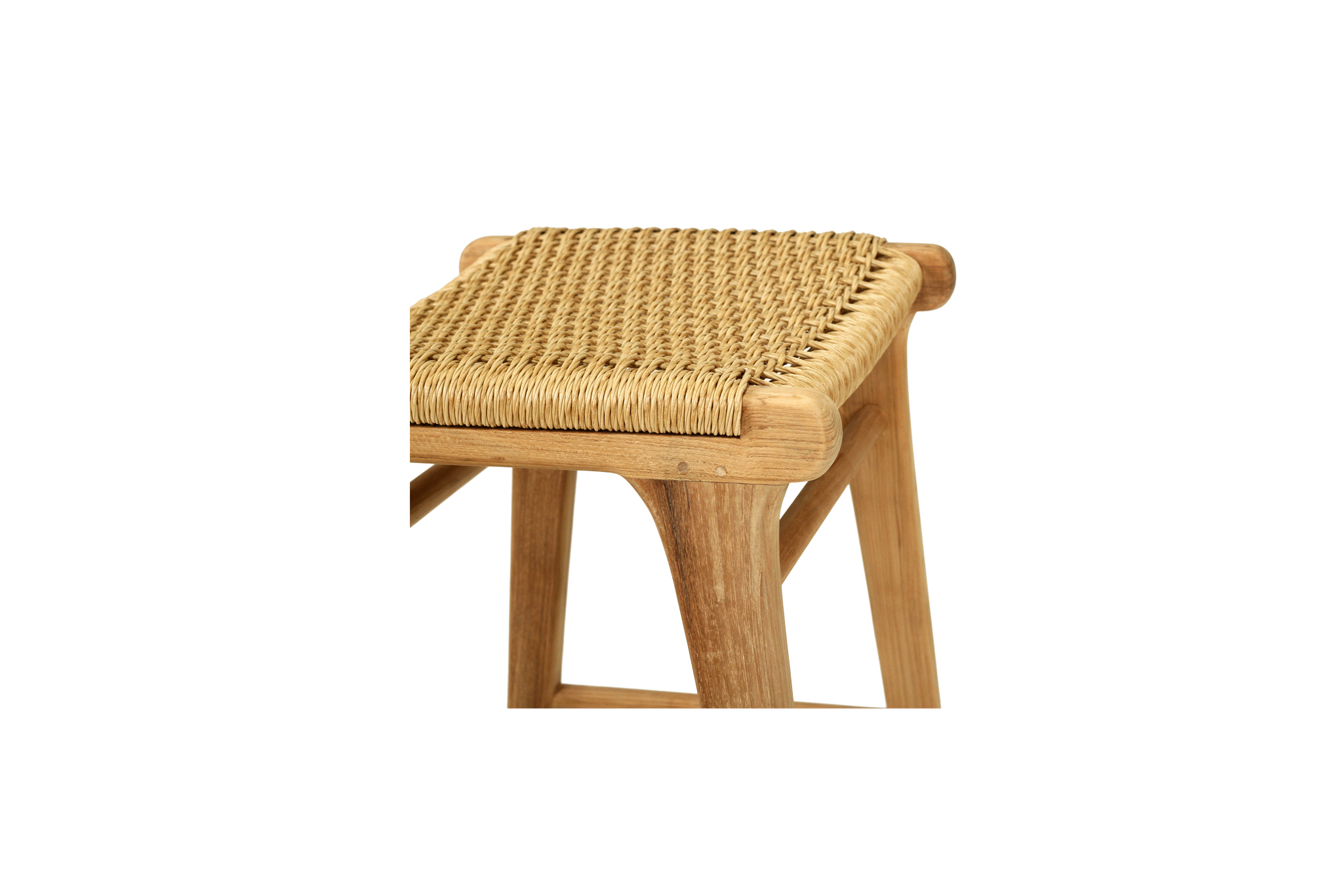 Zen Backless Counter Stool - Sand (Close Weave) - Image 5
