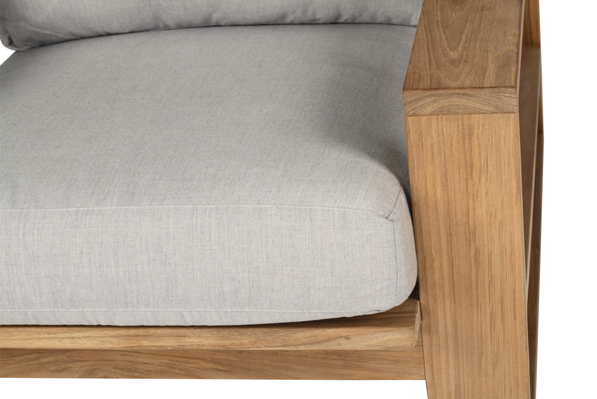 Double Island Outdoor Sofa - 1 Seater - (Canvas Natural, Cast Slate or Cast Silver Upholstery) - Image 17