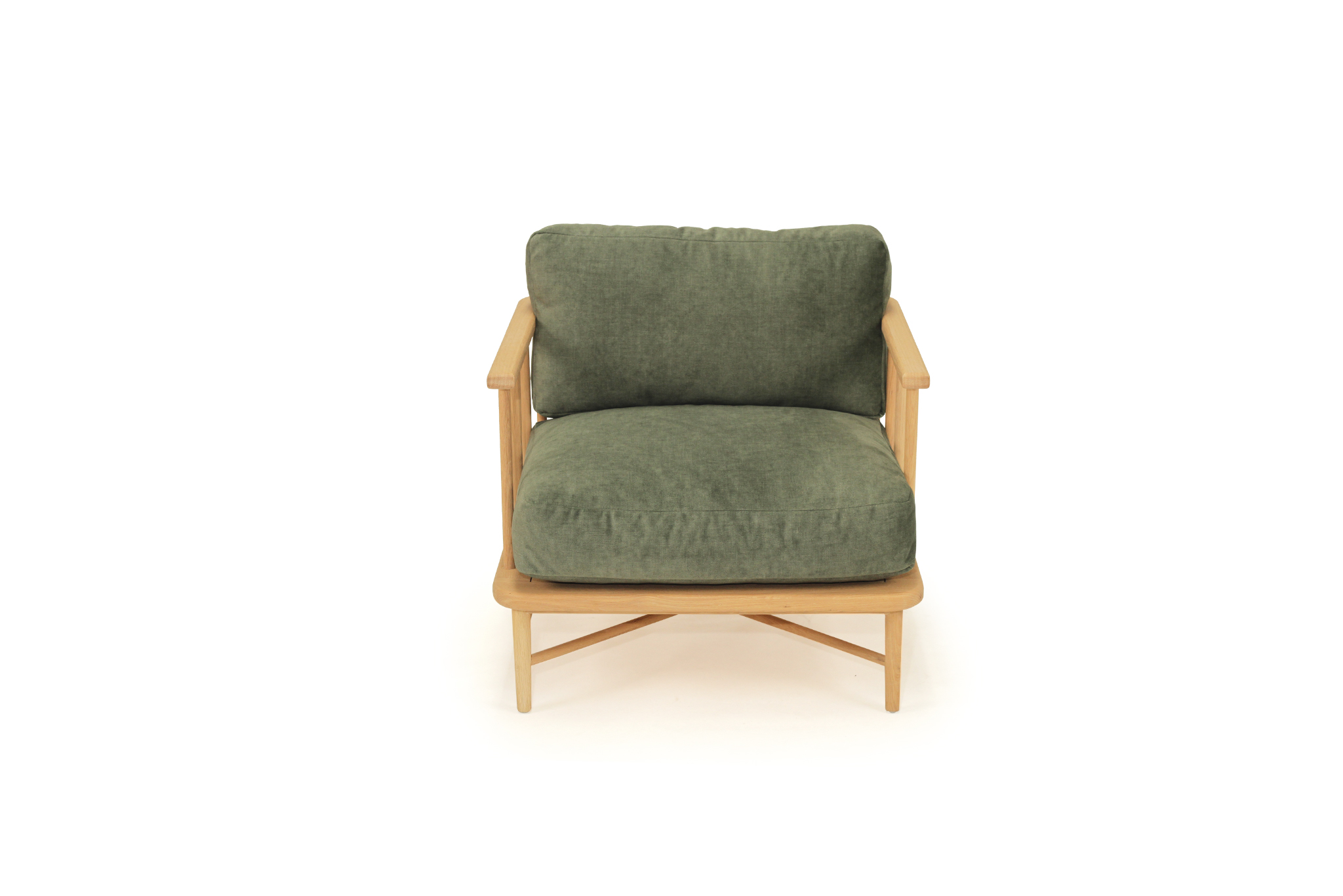 Ocea Armchair- Cypress Green Velvet Cushions - Image 3