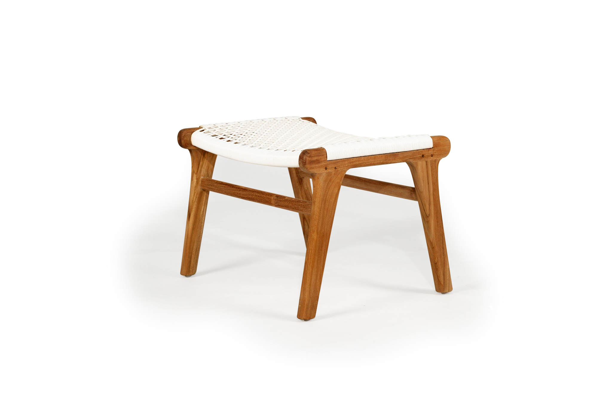 Zen Lazy Chair Ottoman - White - Image 3
