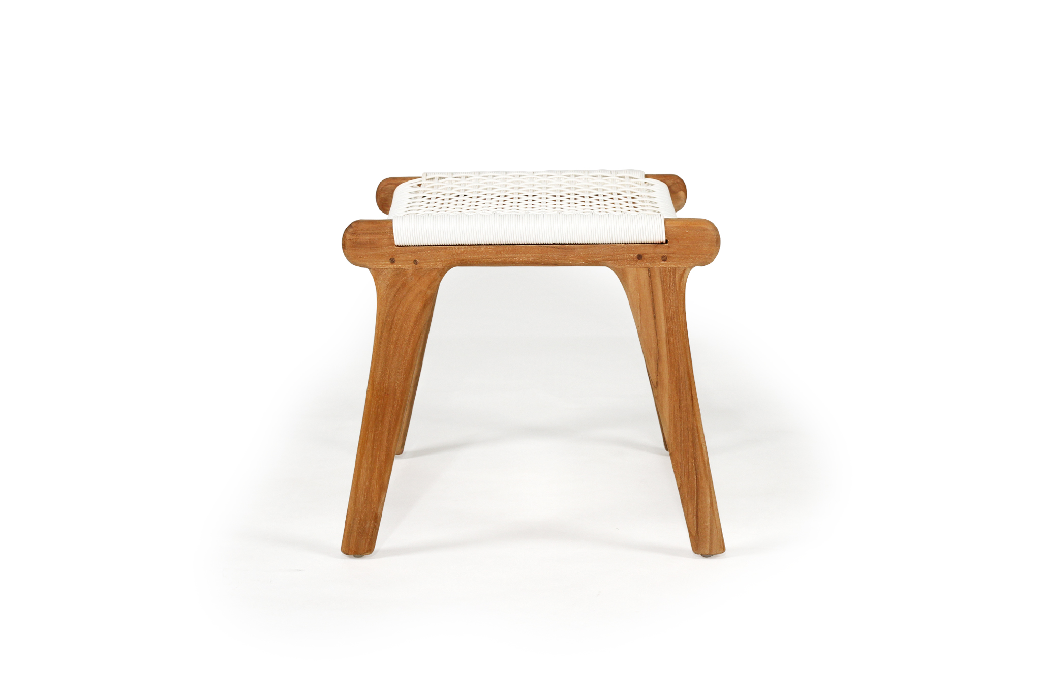 Zen Lazy Chair Ottoman - White - Image 5
