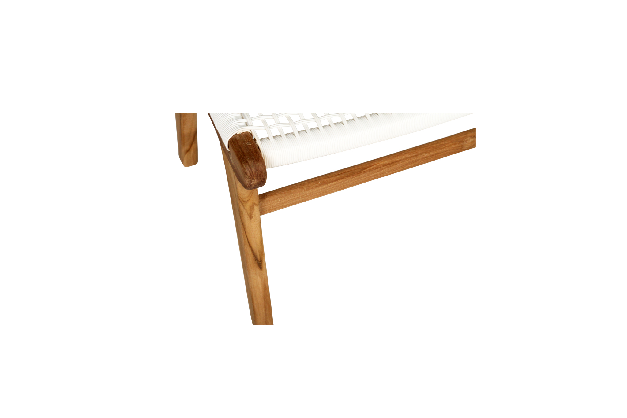 Zen Lazy Chair Ottoman - White - Image 6