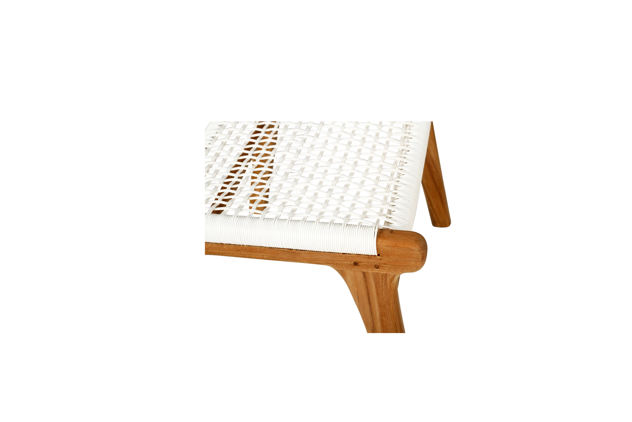 Zen Lazy Chair Ottoman - White - Image 7