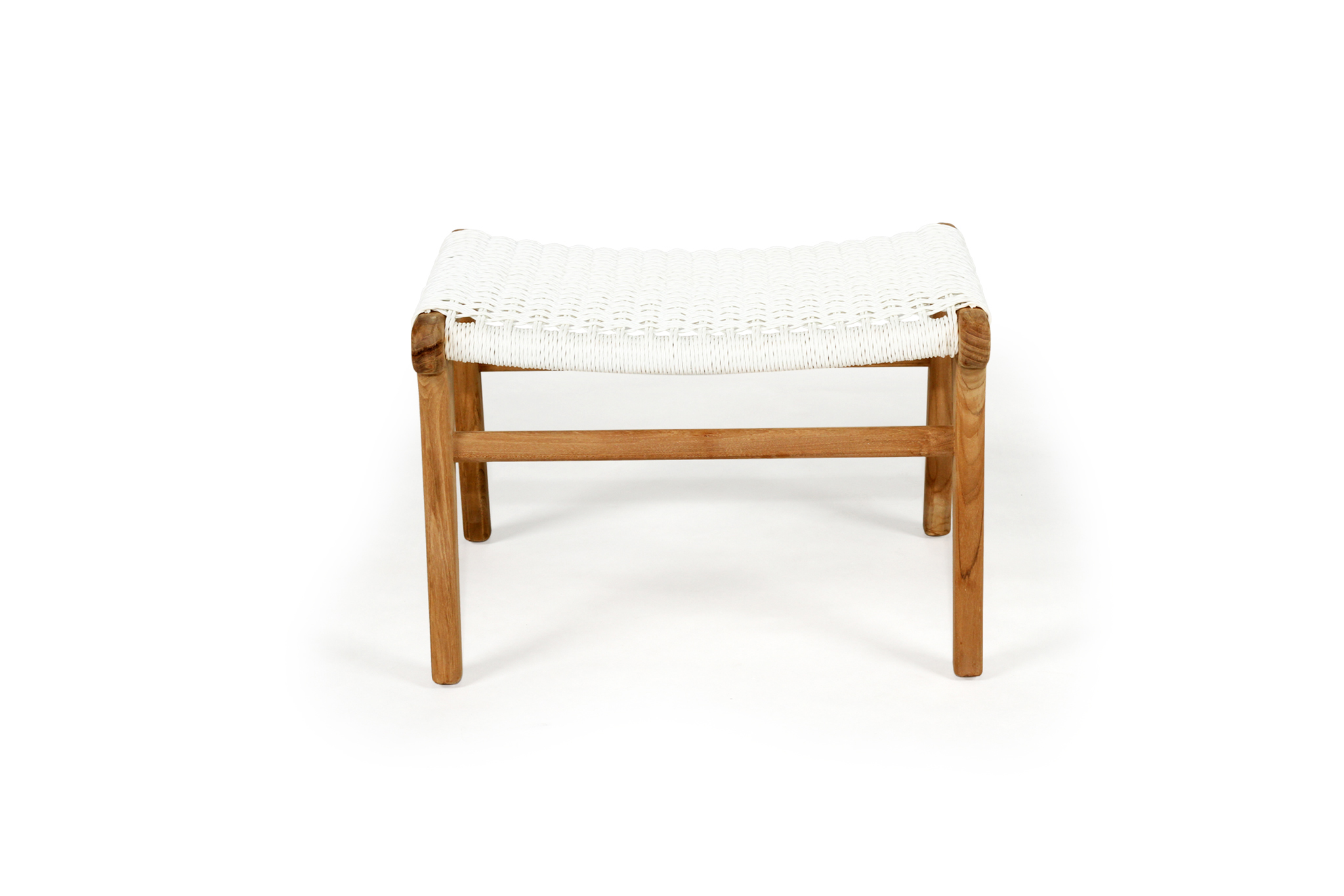 Zen Lazy Chair Ottoman - White (Close Weave) - Image 6