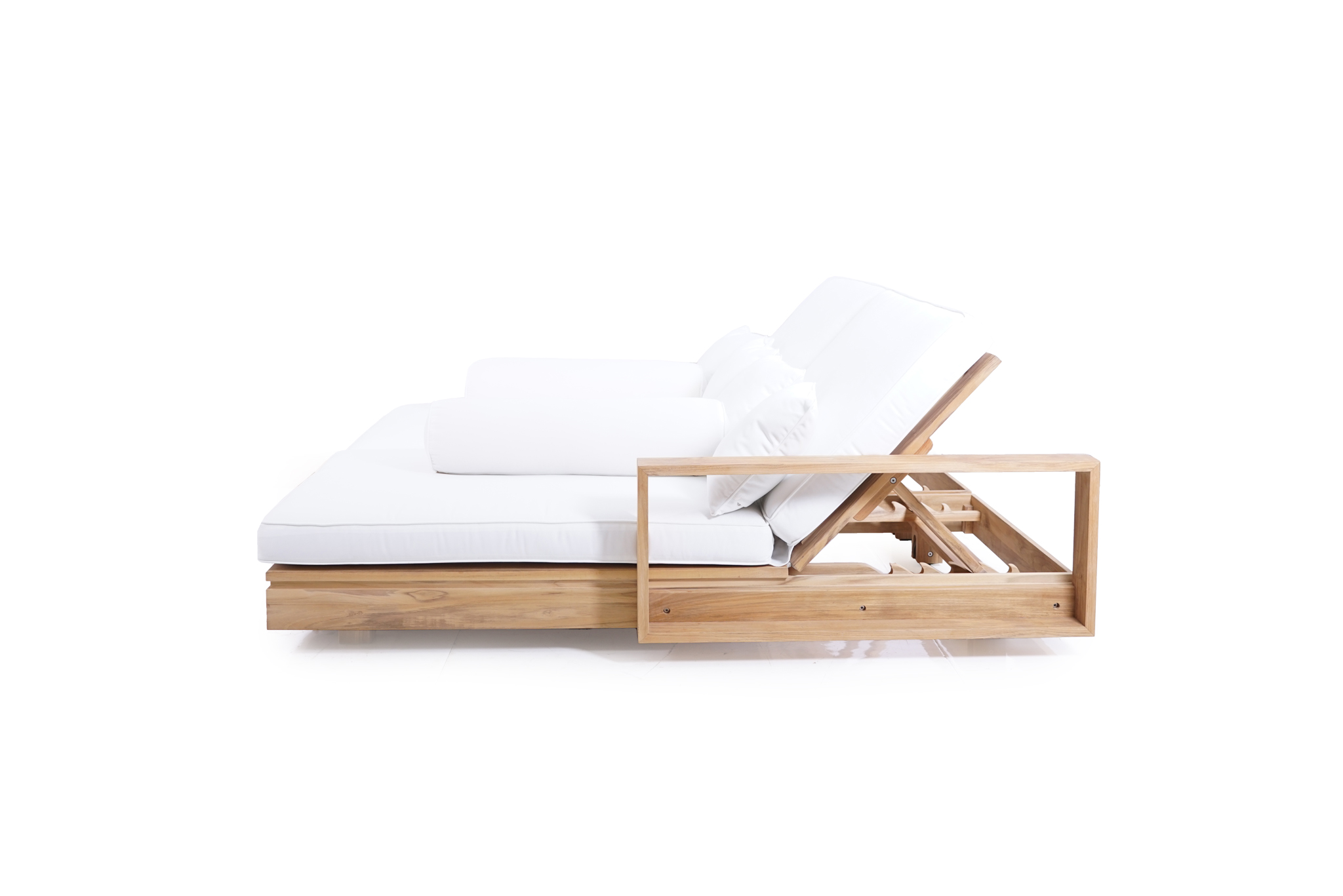 Avila Outdoor Double Sunlounger With Arms - Image 6
