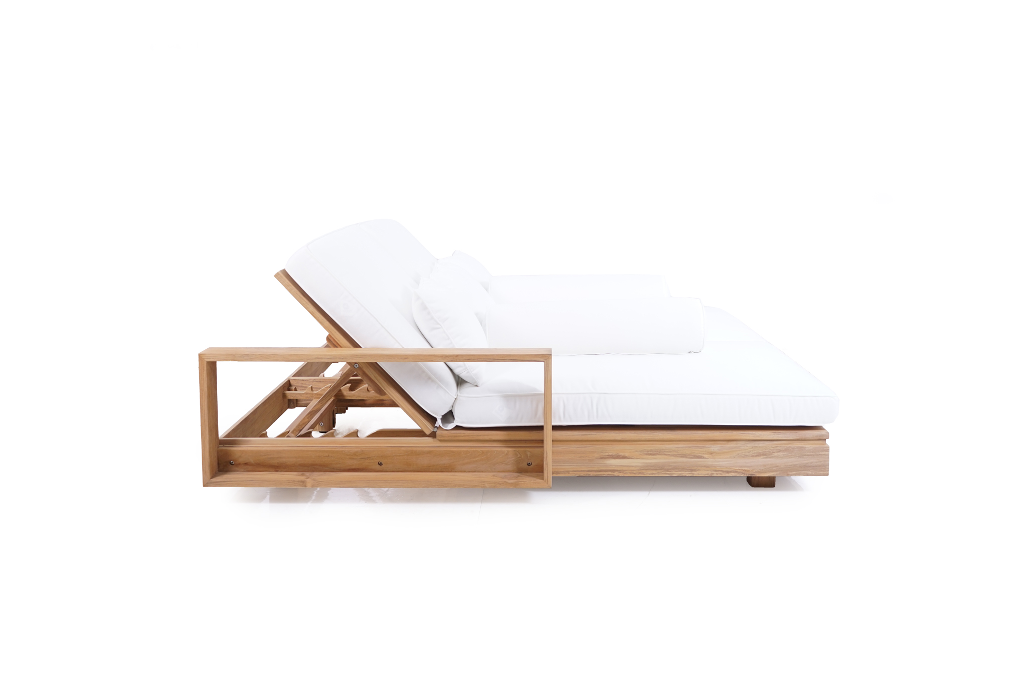 Avila Outdoor Double Sunlounger With Arms - Image 7
