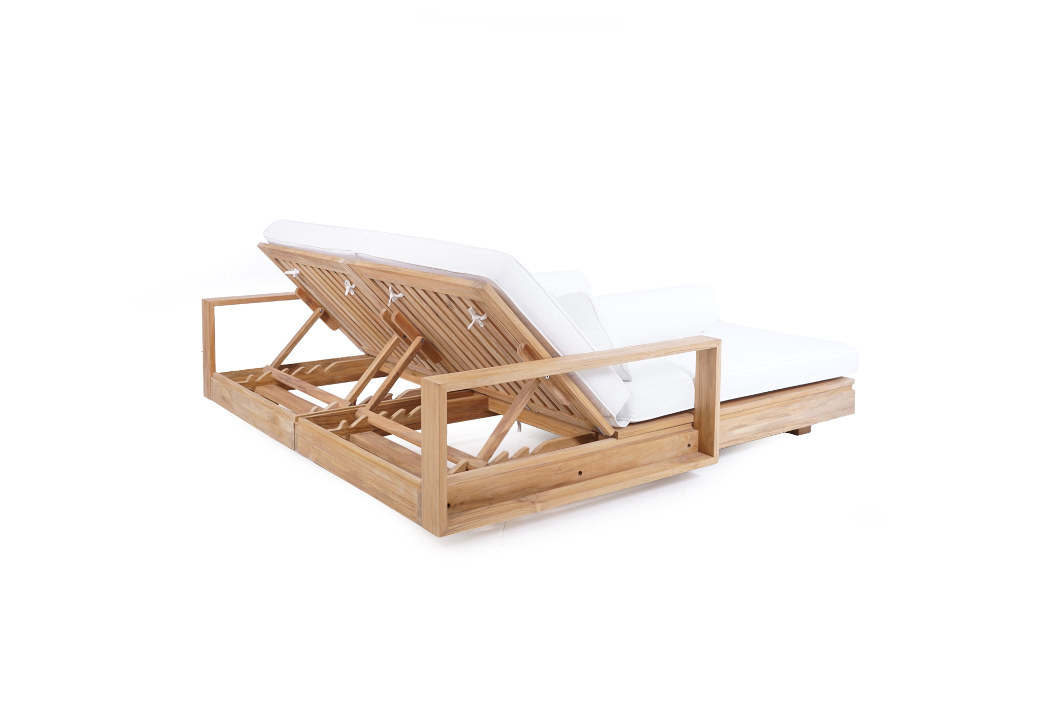 Avila Outdoor Double Sunlounger With Arms - Image 8