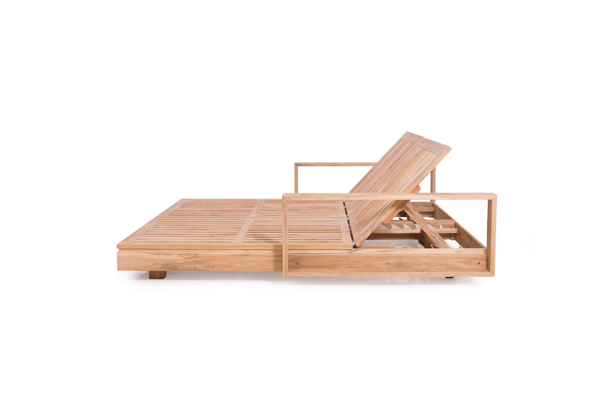 Avila Outdoor Double Sunlounger With Arms - Image 11