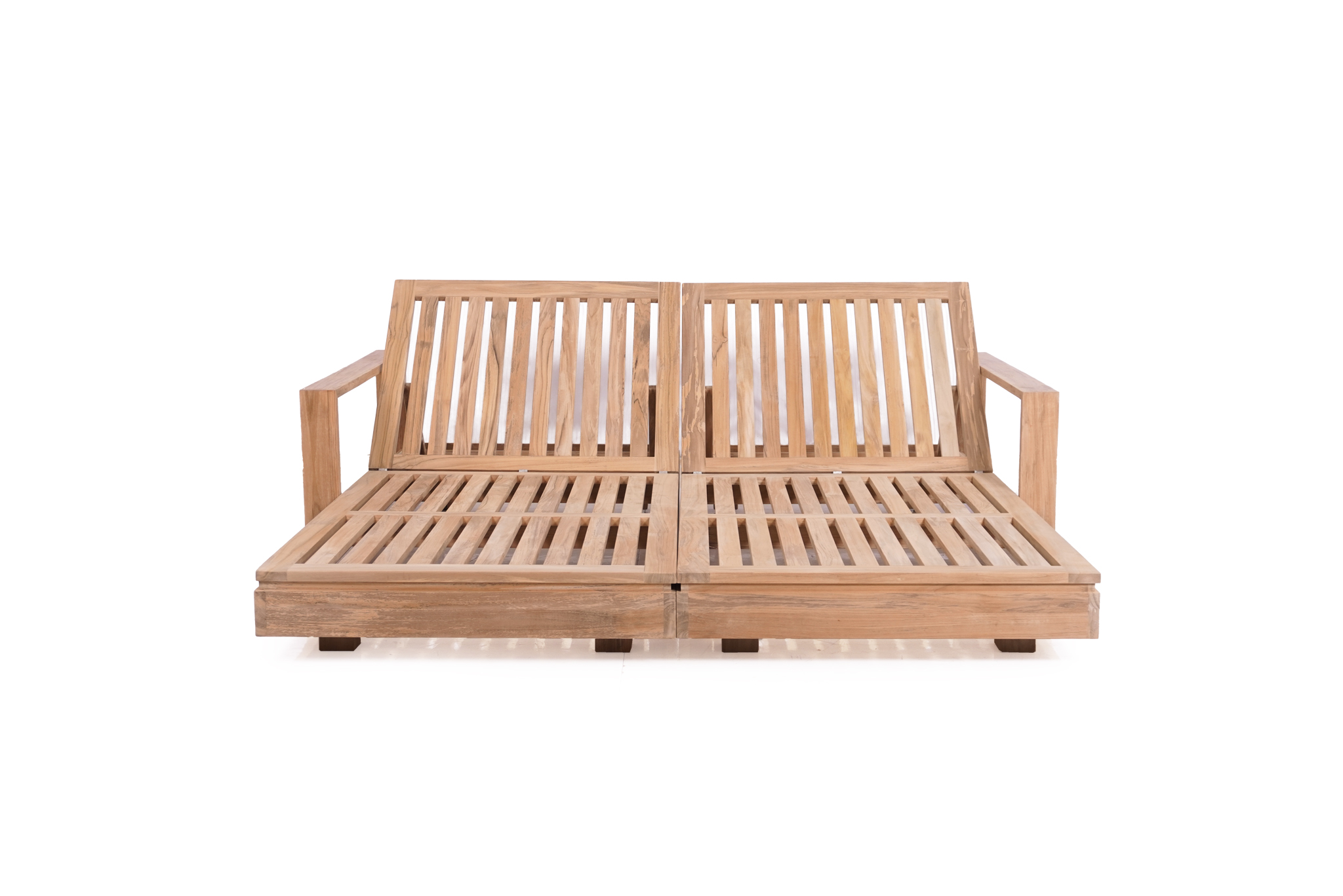 Avila Outdoor Double Sunlounger With Arms - Image 13