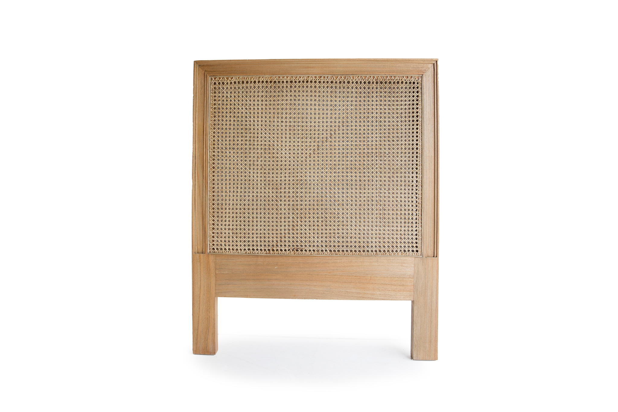 Hamilton Cane Bedhead - King Single Size - Weathered Oak