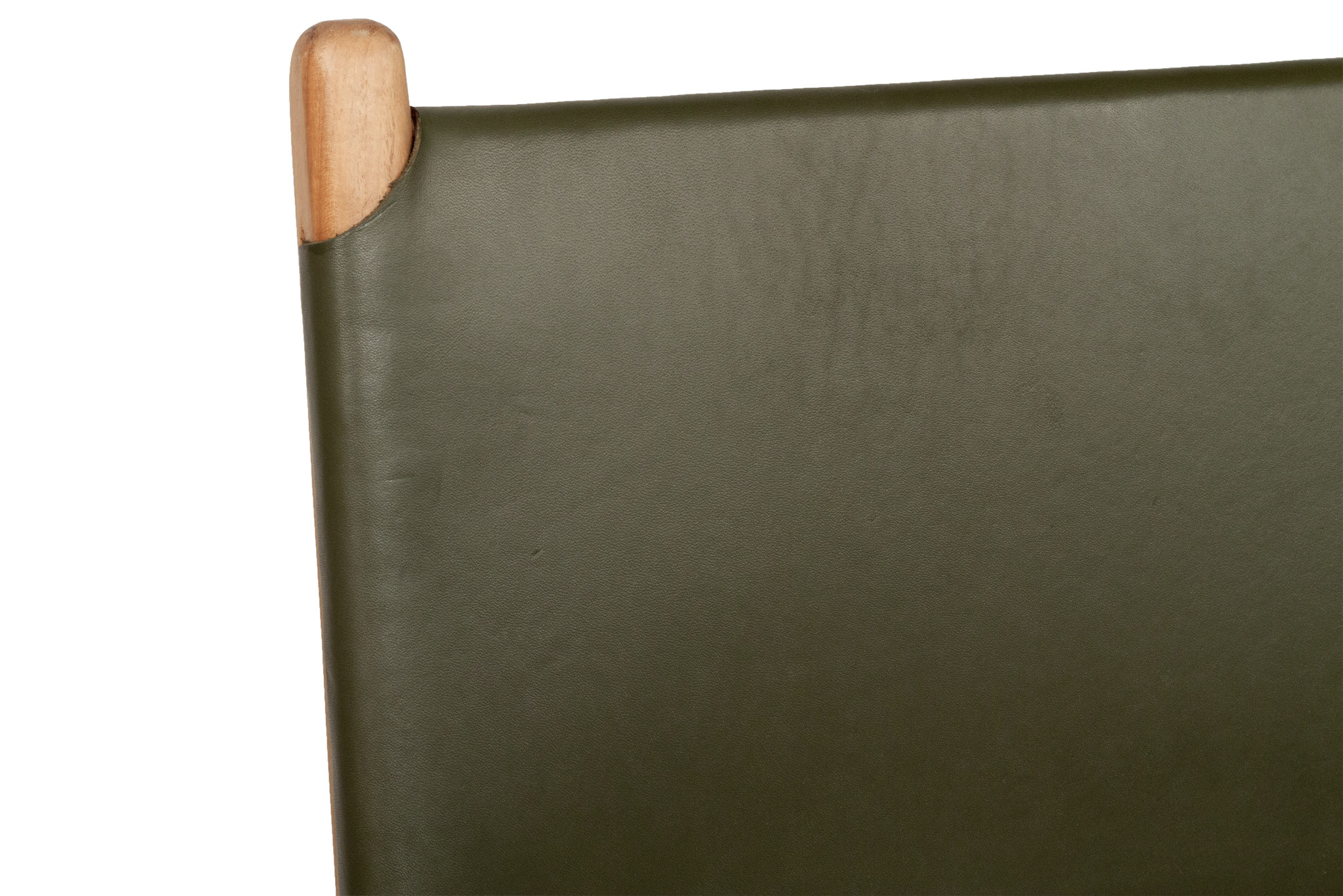 Pasadena Leather Side Chair - Olive - Image 9