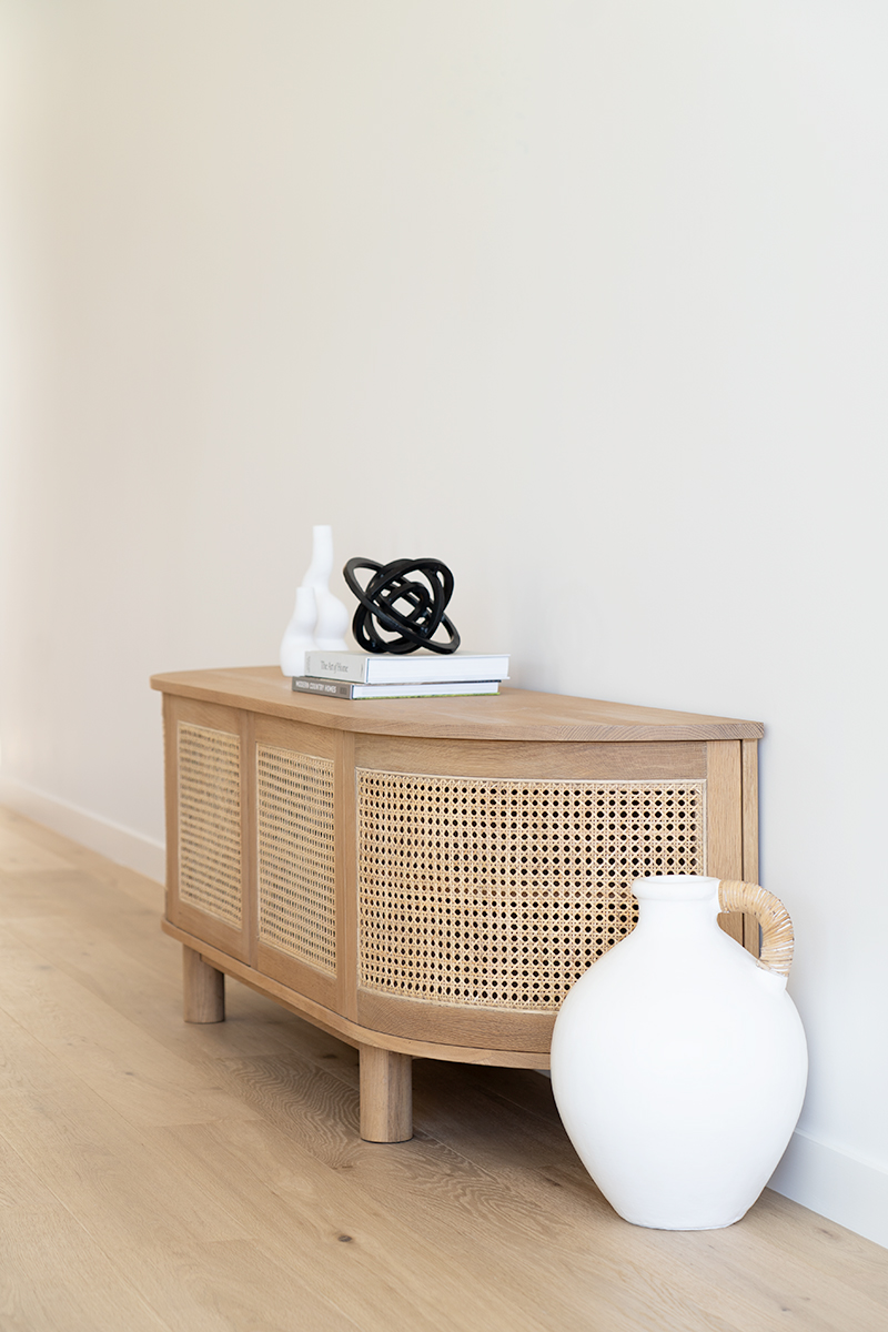 Iluka Entertainment Unit - Four Door - Natural - Round End - Image 2