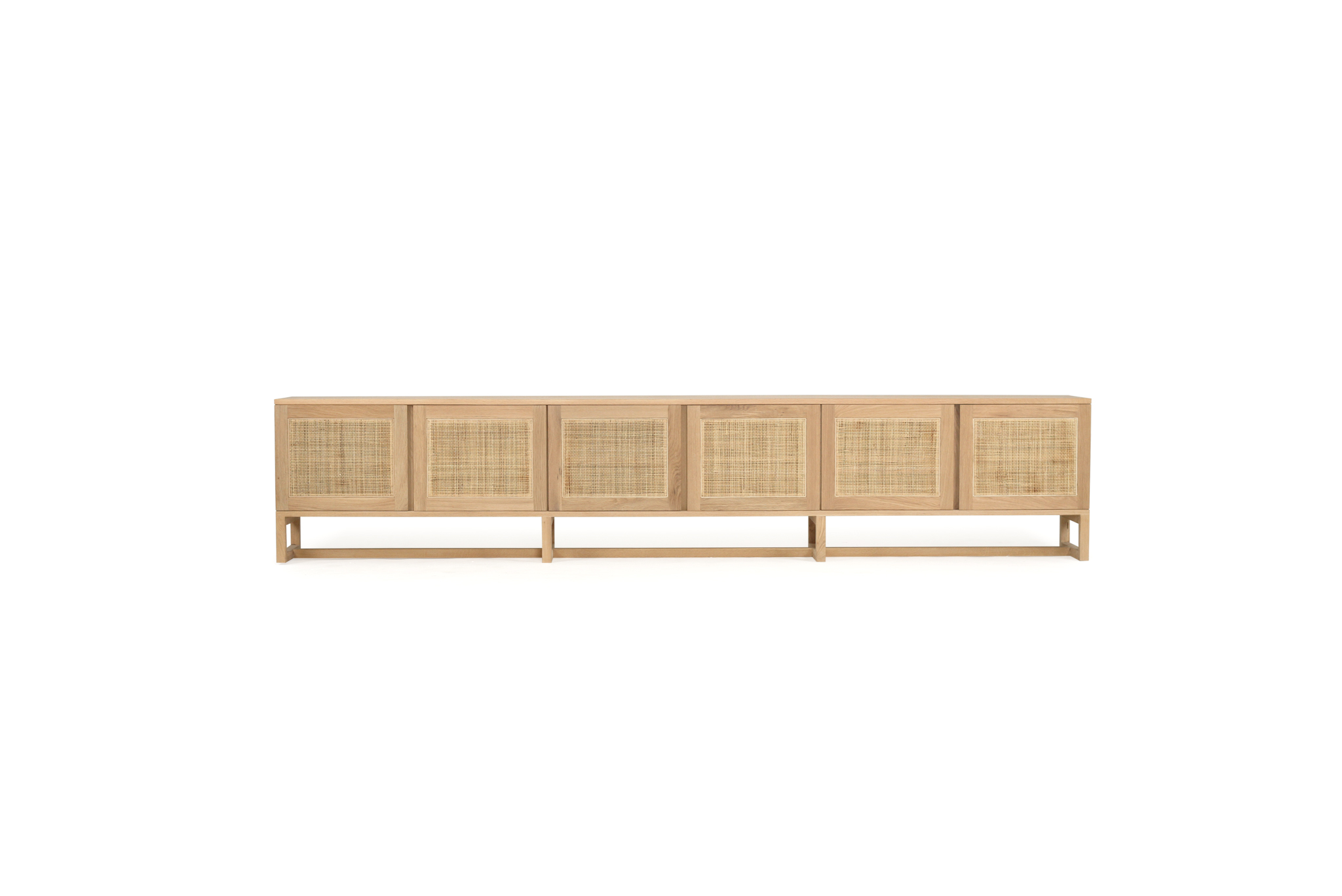 Clovelly Entertainment Unit - Six Door - Natural