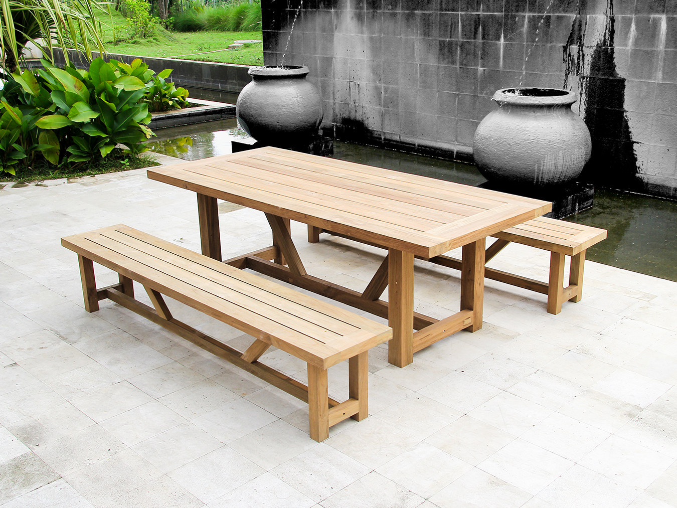 Highlander Outdoor Dining Table - 3m - Image 9