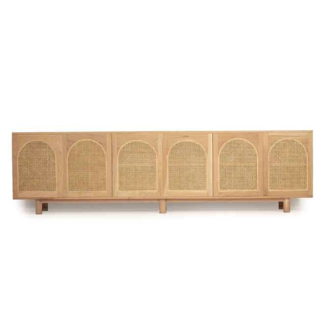 Iluka Six Door Sideboard - Arch Windows