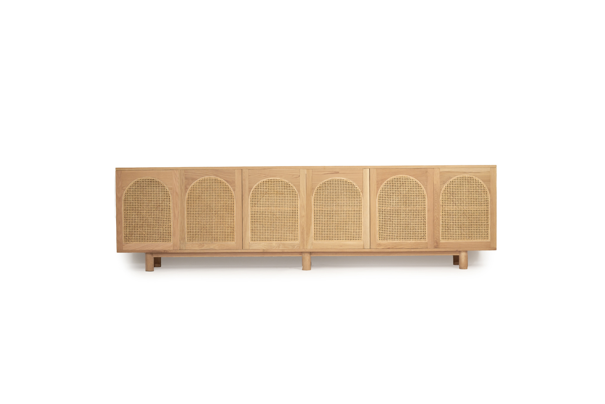 Iluka Six Door Sideboard - Arch Windows