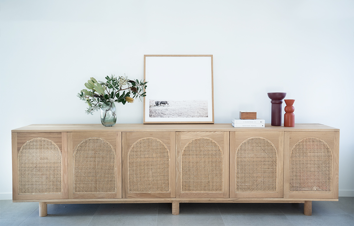 Iluka Six Door Sideboard - Arch Windows - Image 16