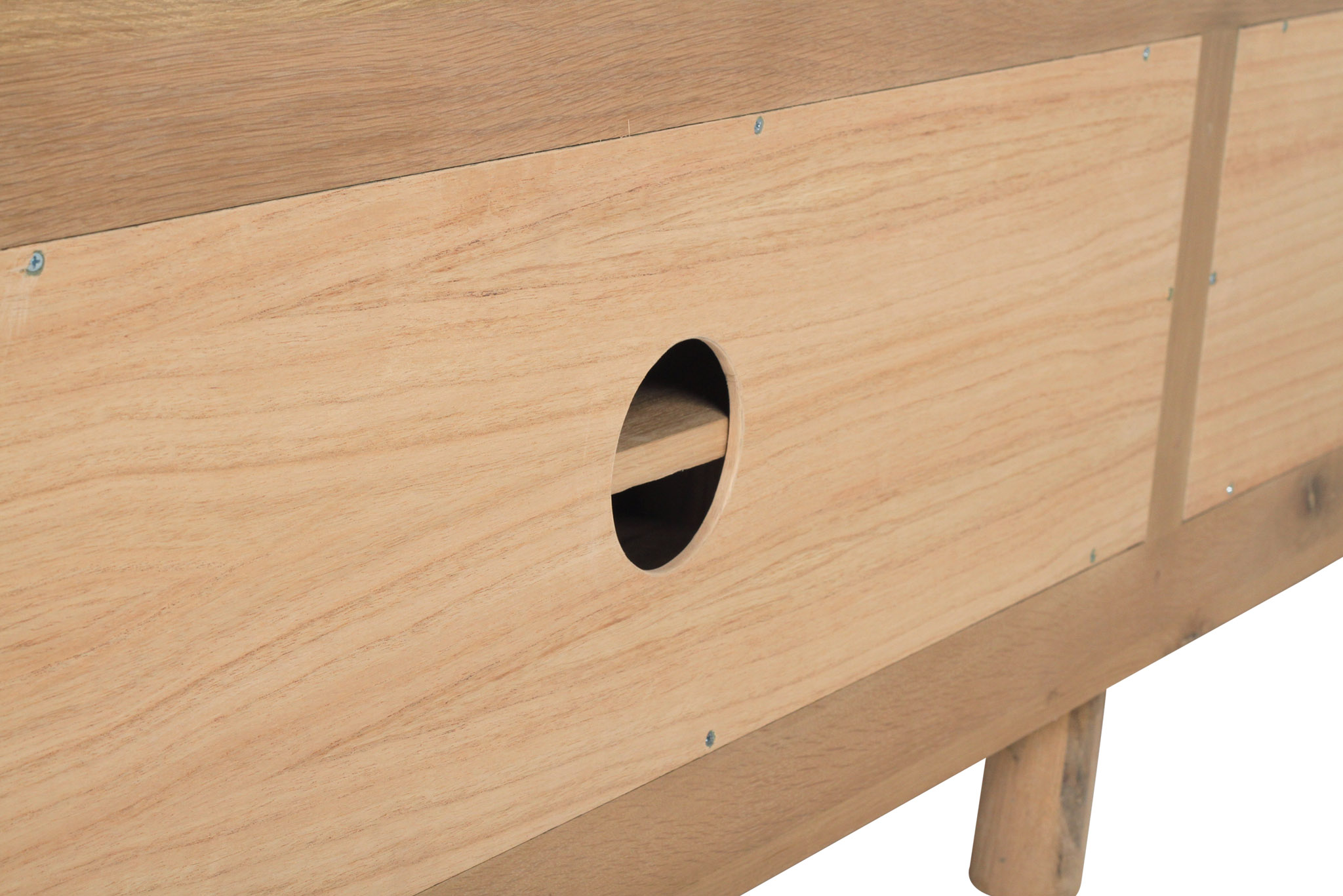 Iluka Entertainment Unit - Six Door - Natural - Round End - Image 10
