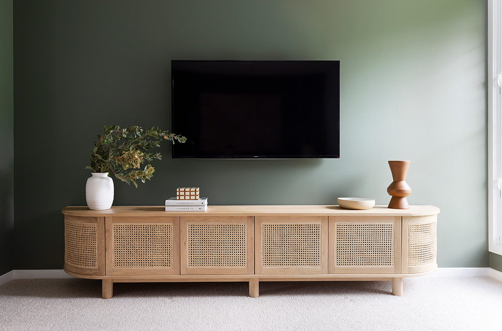 Iluka Entertainment Unit - Six Door - Natural - Round End - Image 2