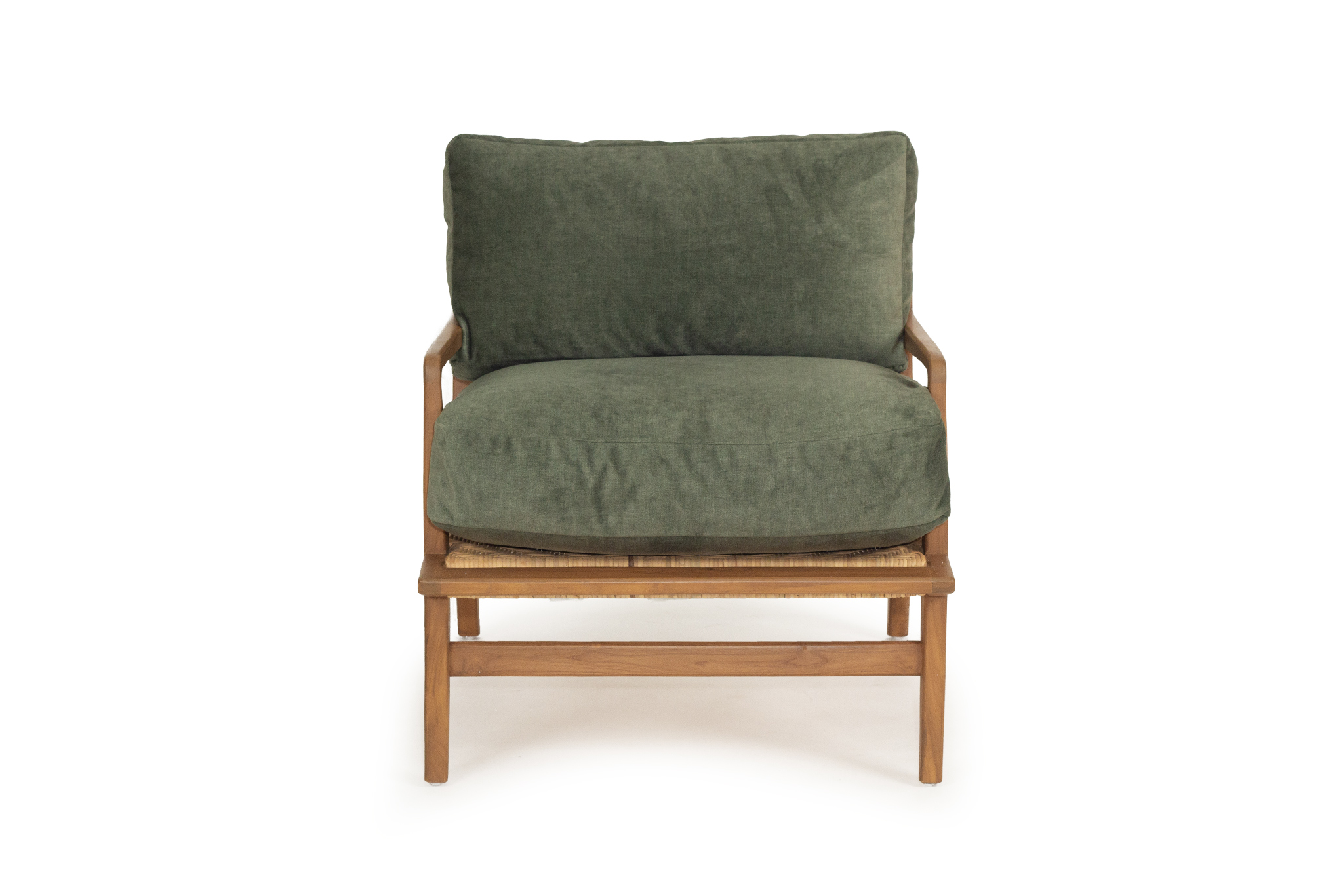 Olivia Armchair with Olive Upholstery - Image 2