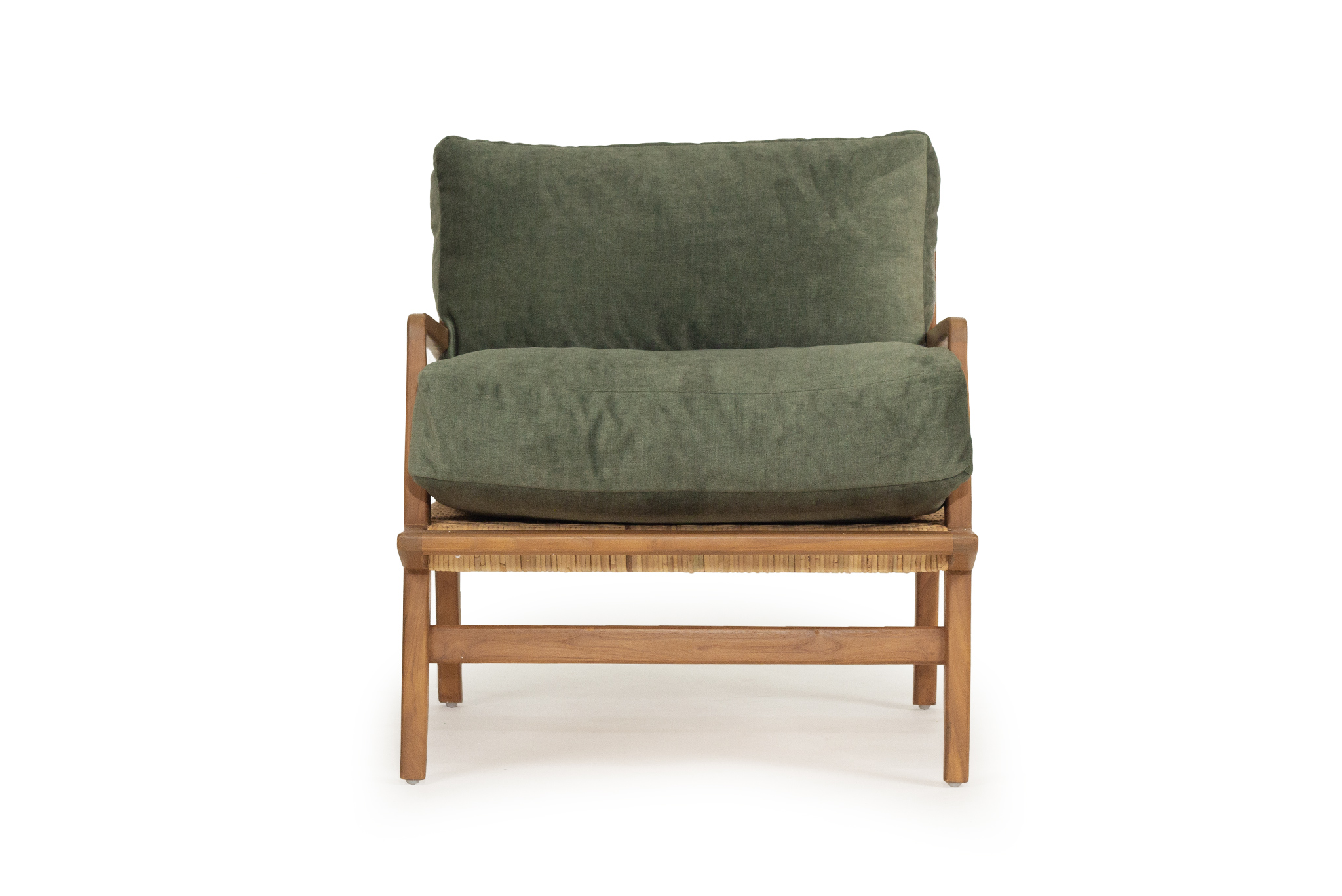 Olivia Armchair with Olive Upholstery - Image 3