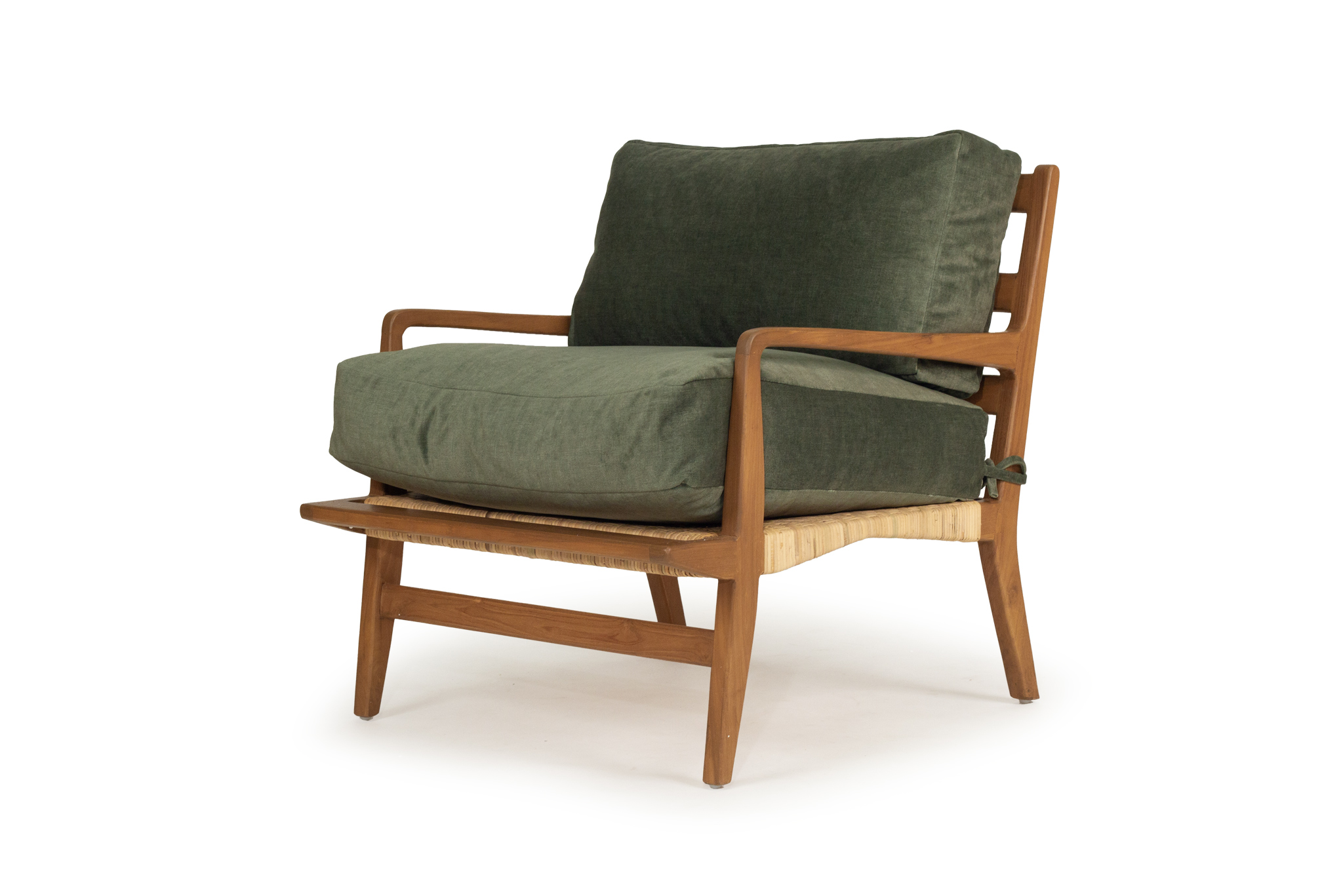 Olivia Armchair with Olive Upholstery