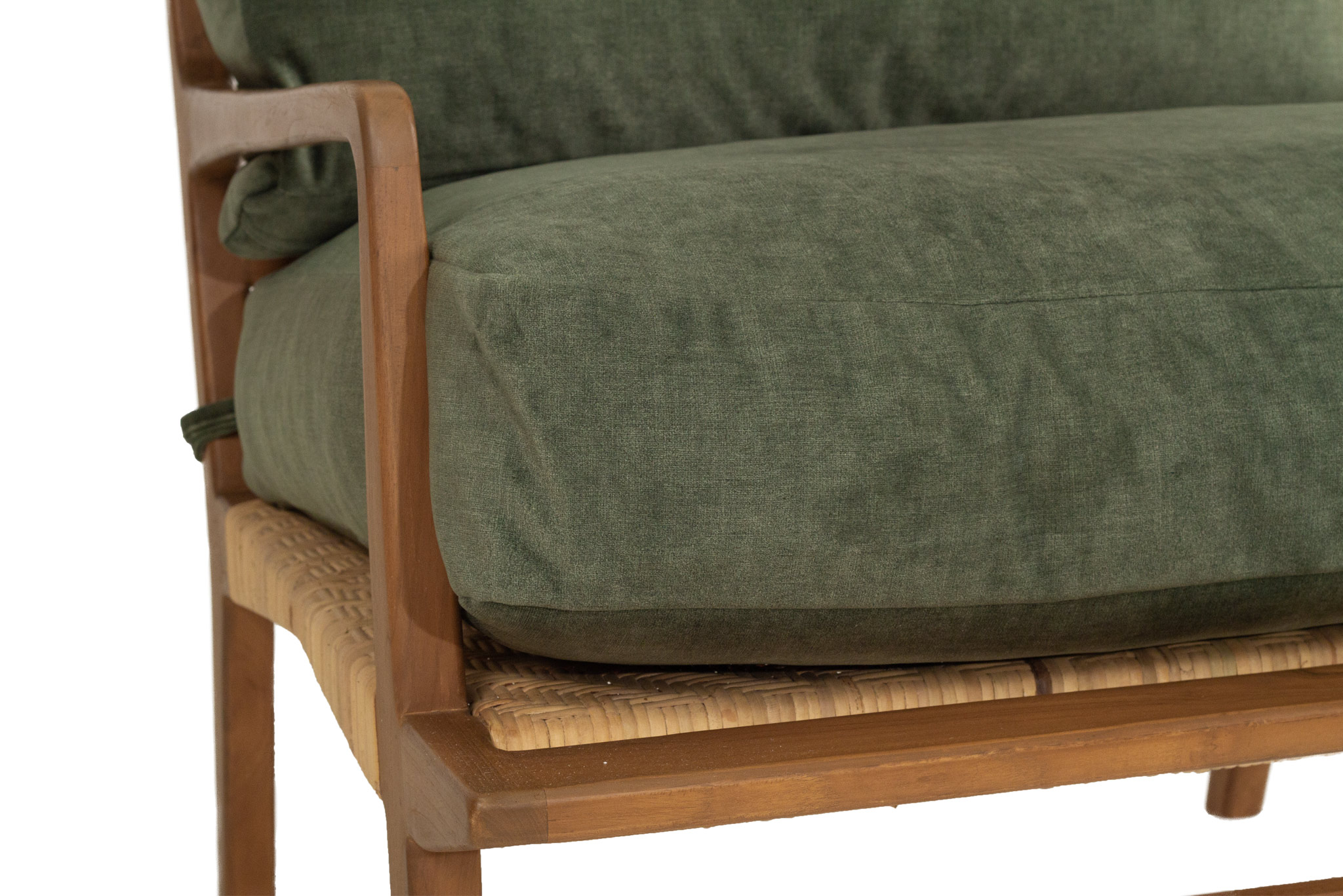 Olivia Armchair with Olive Upholstery - Image 8