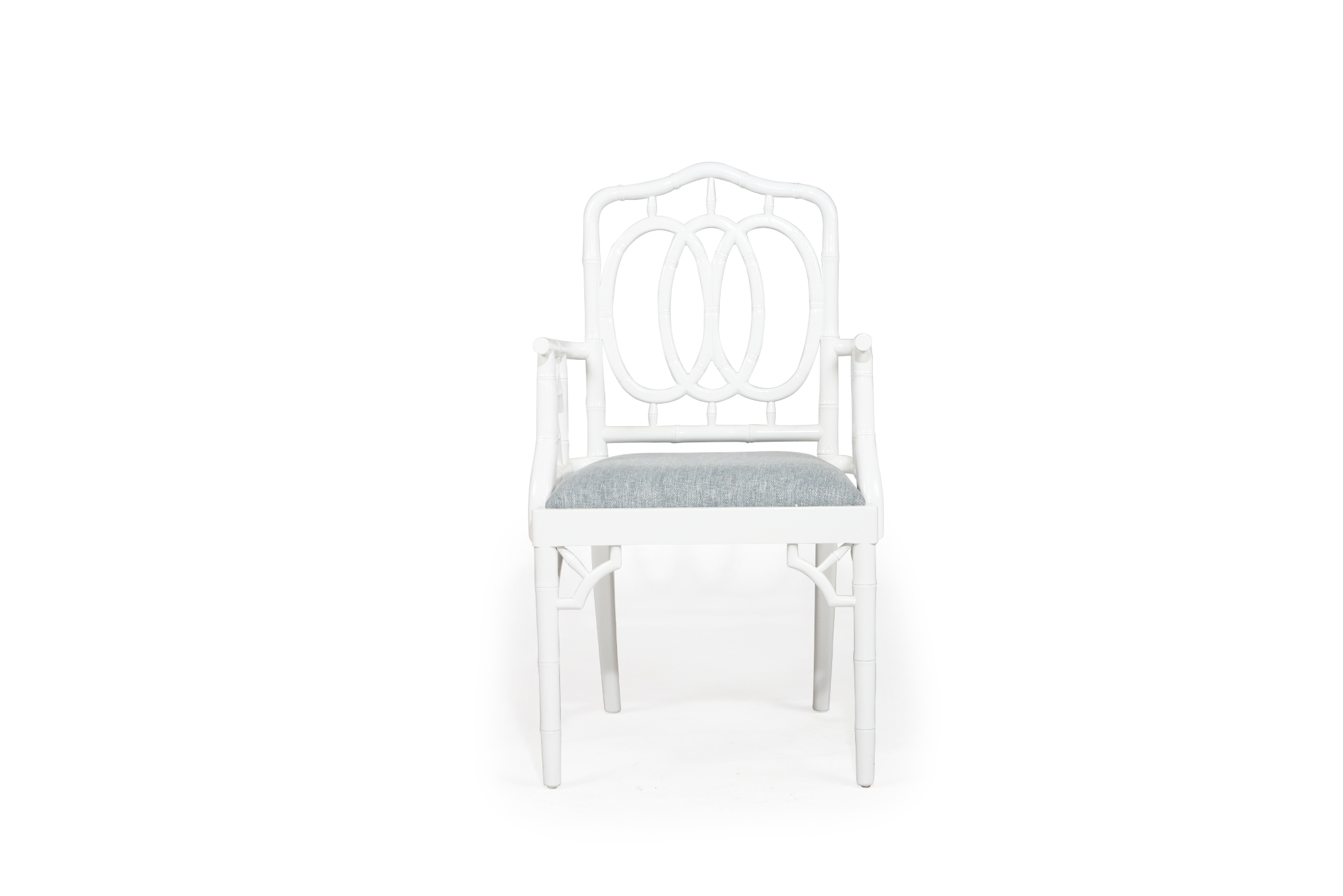 Chippendale Ring Armchair - White