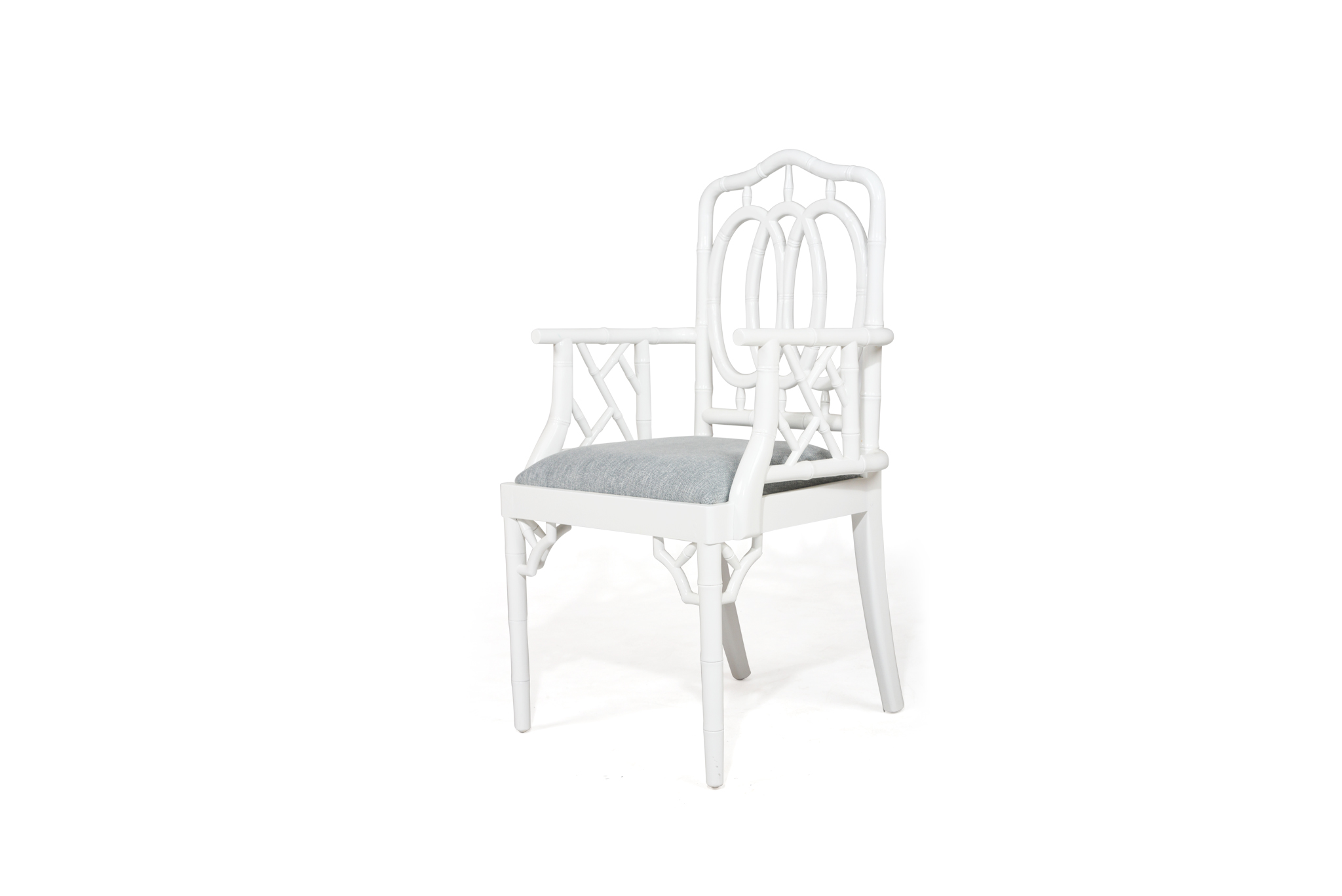 Chippendale Ring Armchair - White - Image 2