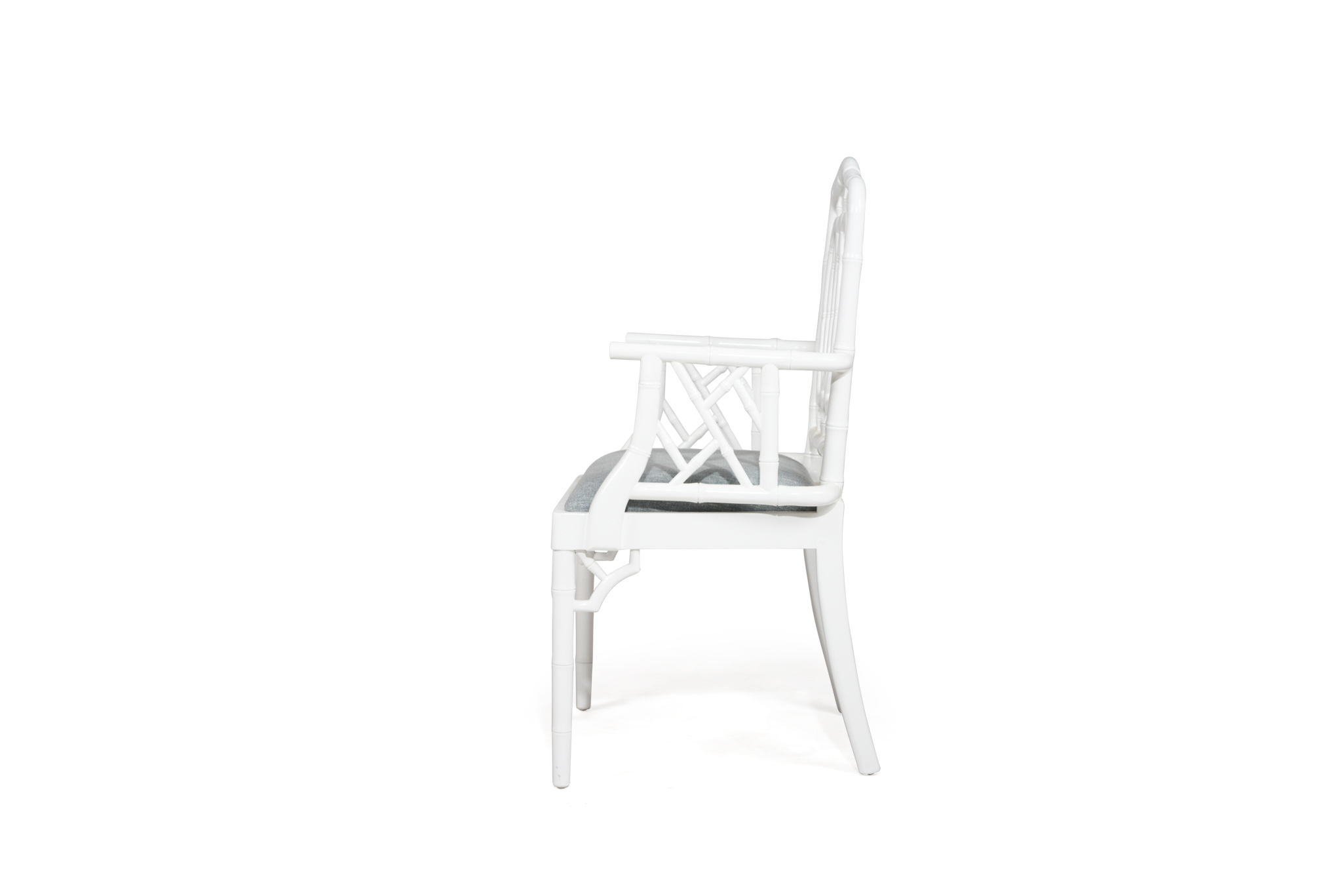 Chippendale Ring Armchair - White - Image 4
