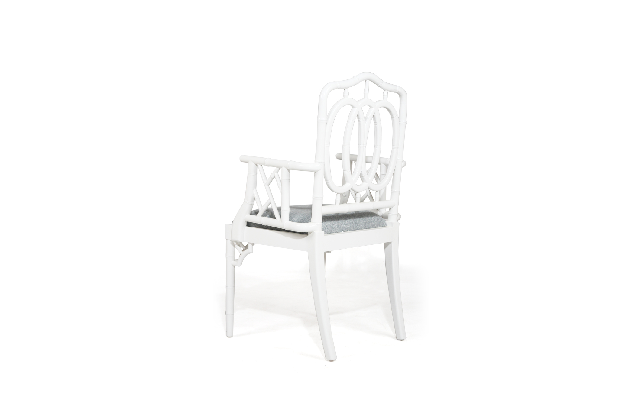 Chippendale Ring Armchair - White - Image 5