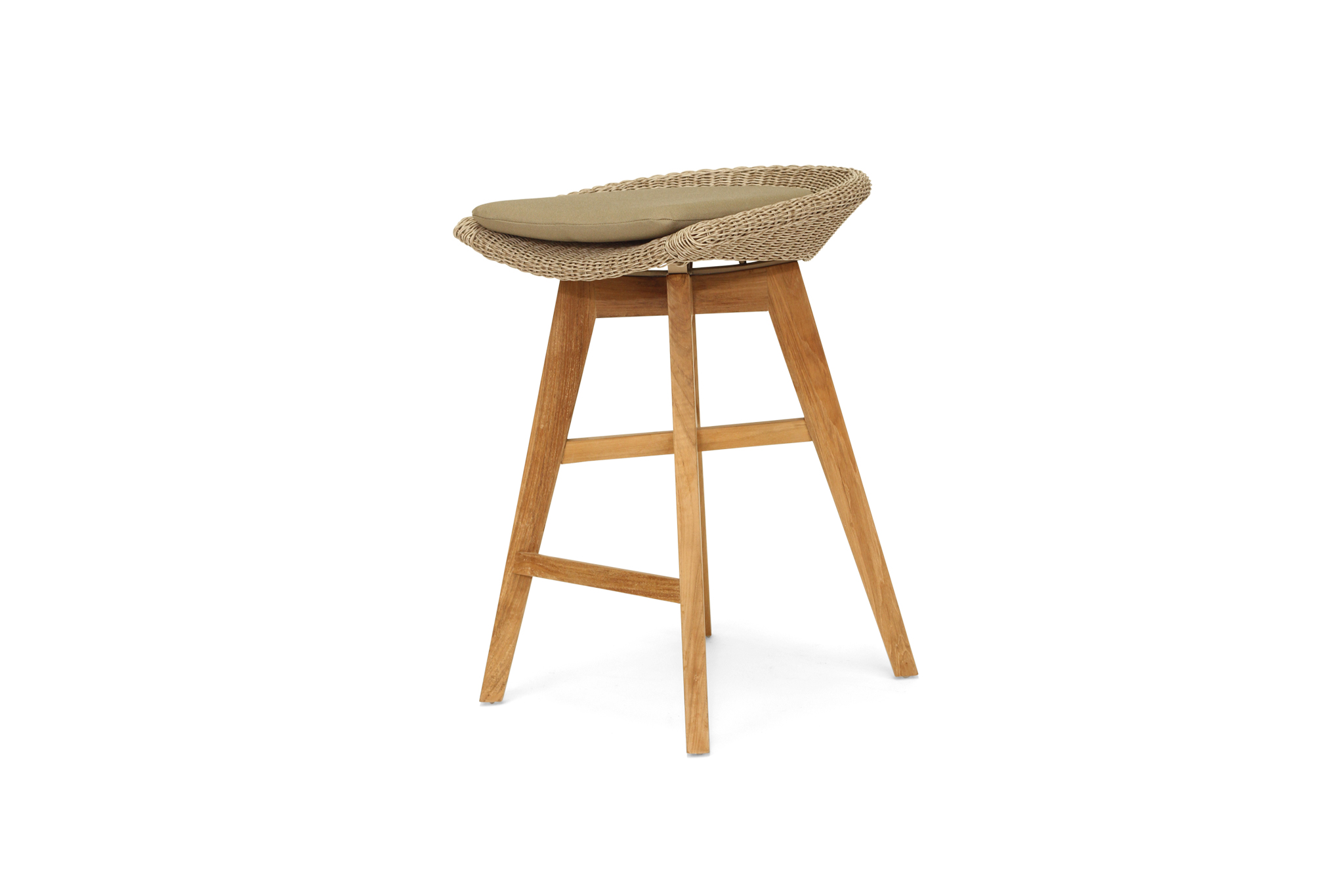 Oceanic Outdoor Backless Counter Stool - Mushroom - Image 2