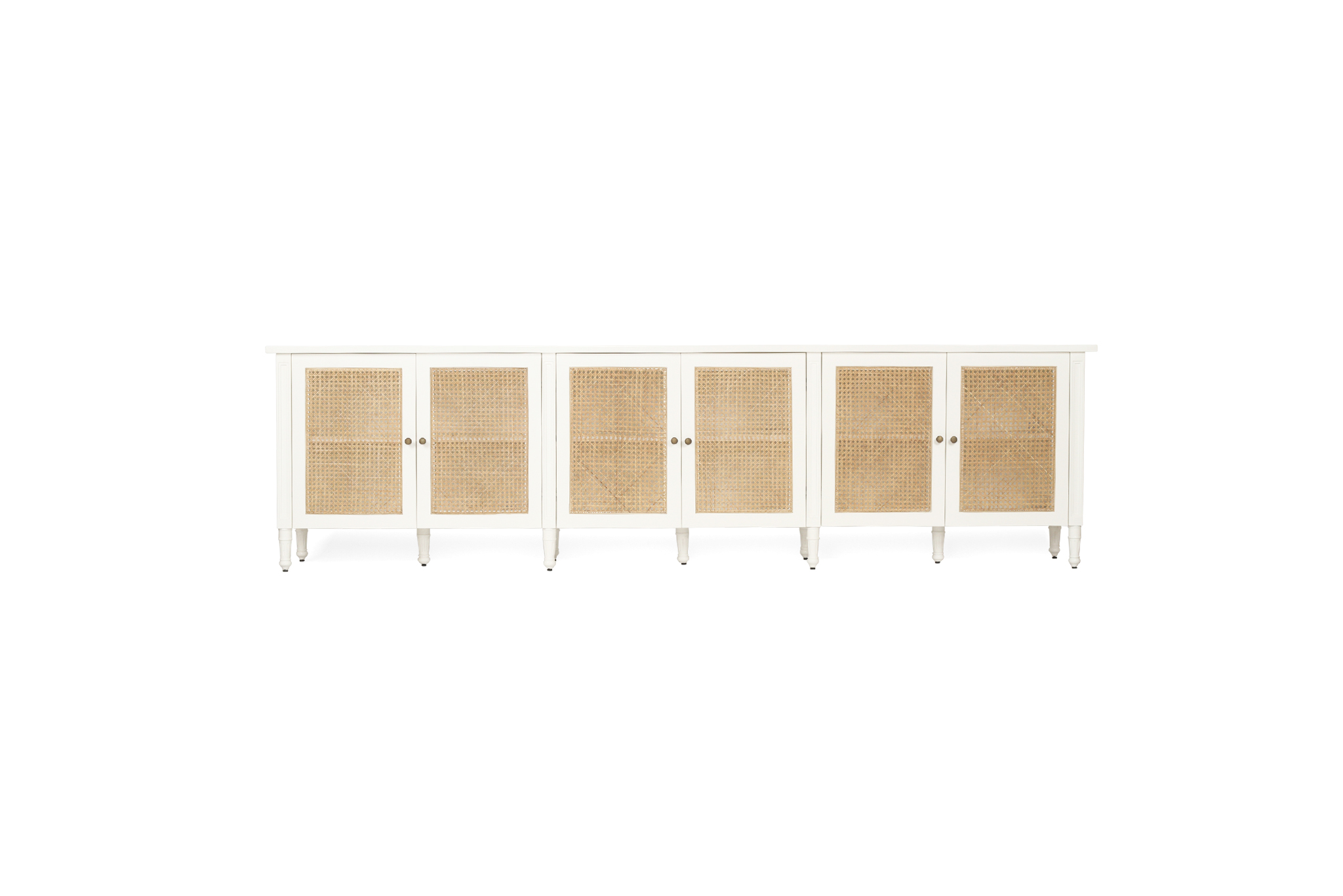 Hamilton Six Door Sideboard - White