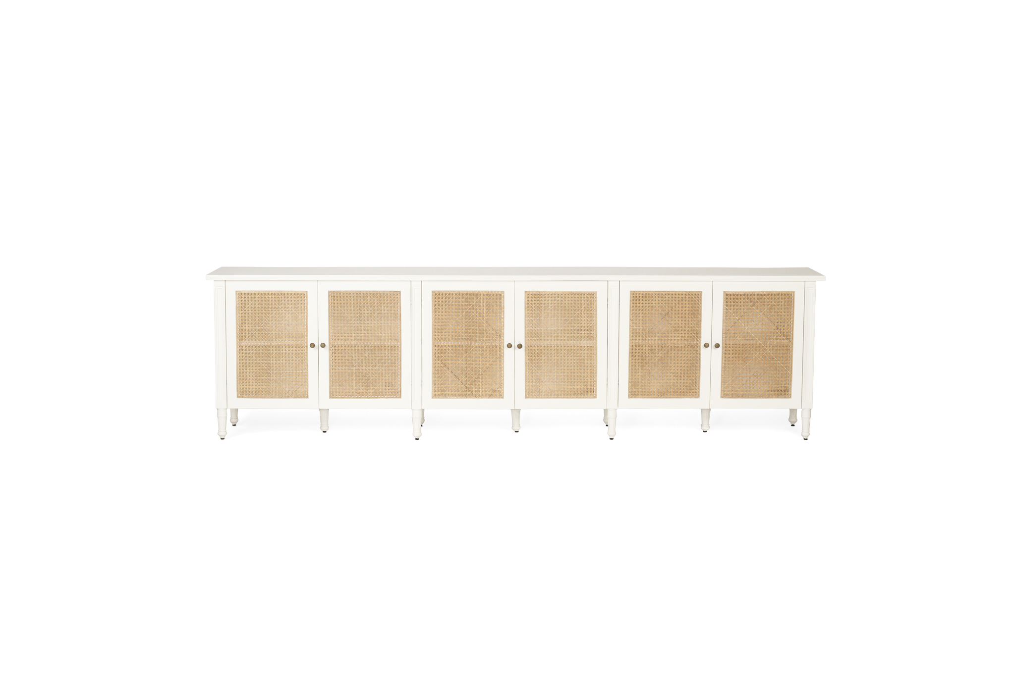 Hamilton Six Door Sideboard - White - Image 3