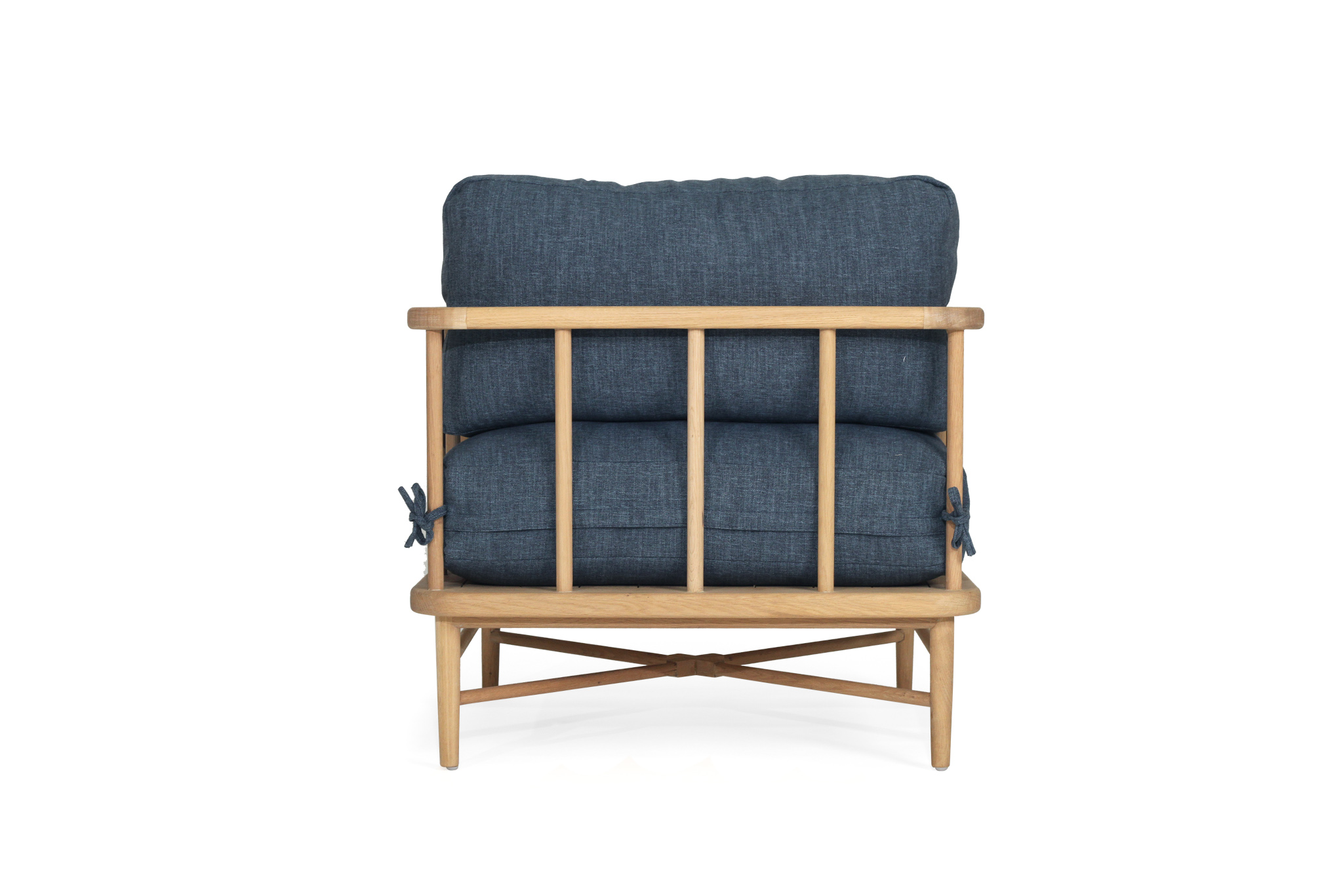 Ocea Armchair- Ink Blue Cushions - Image 7
