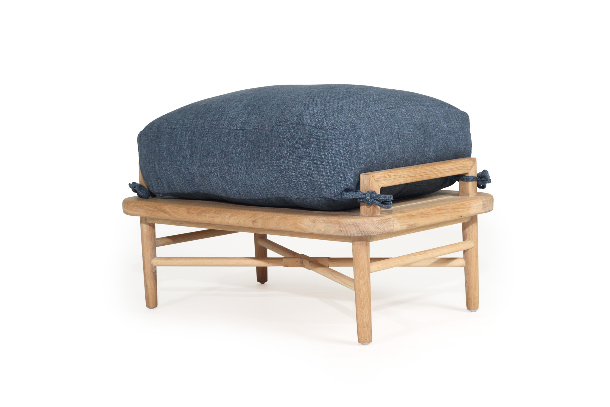 Ocea Ottoman- Ink Blue Cushion - Image 2