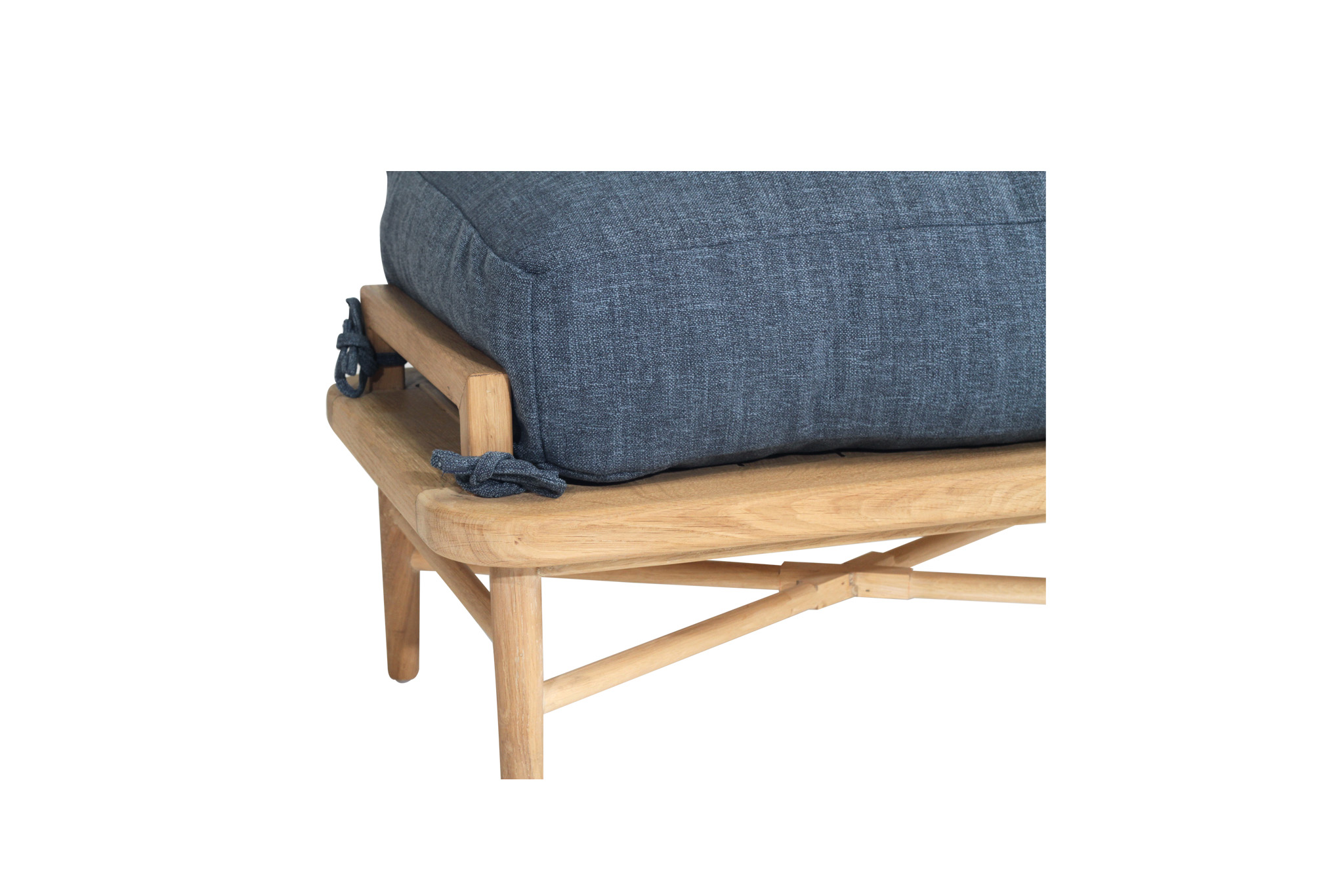 Ocea Ottoman- Ink Blue Cushion - Image 6