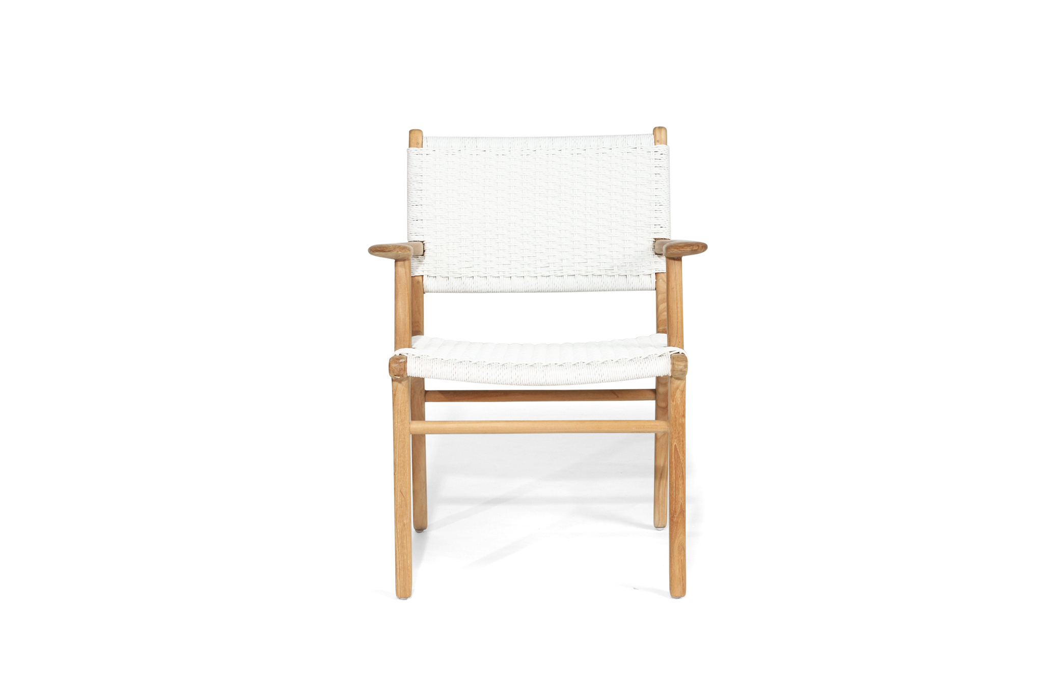 Zen Armchair - White - Close Weave