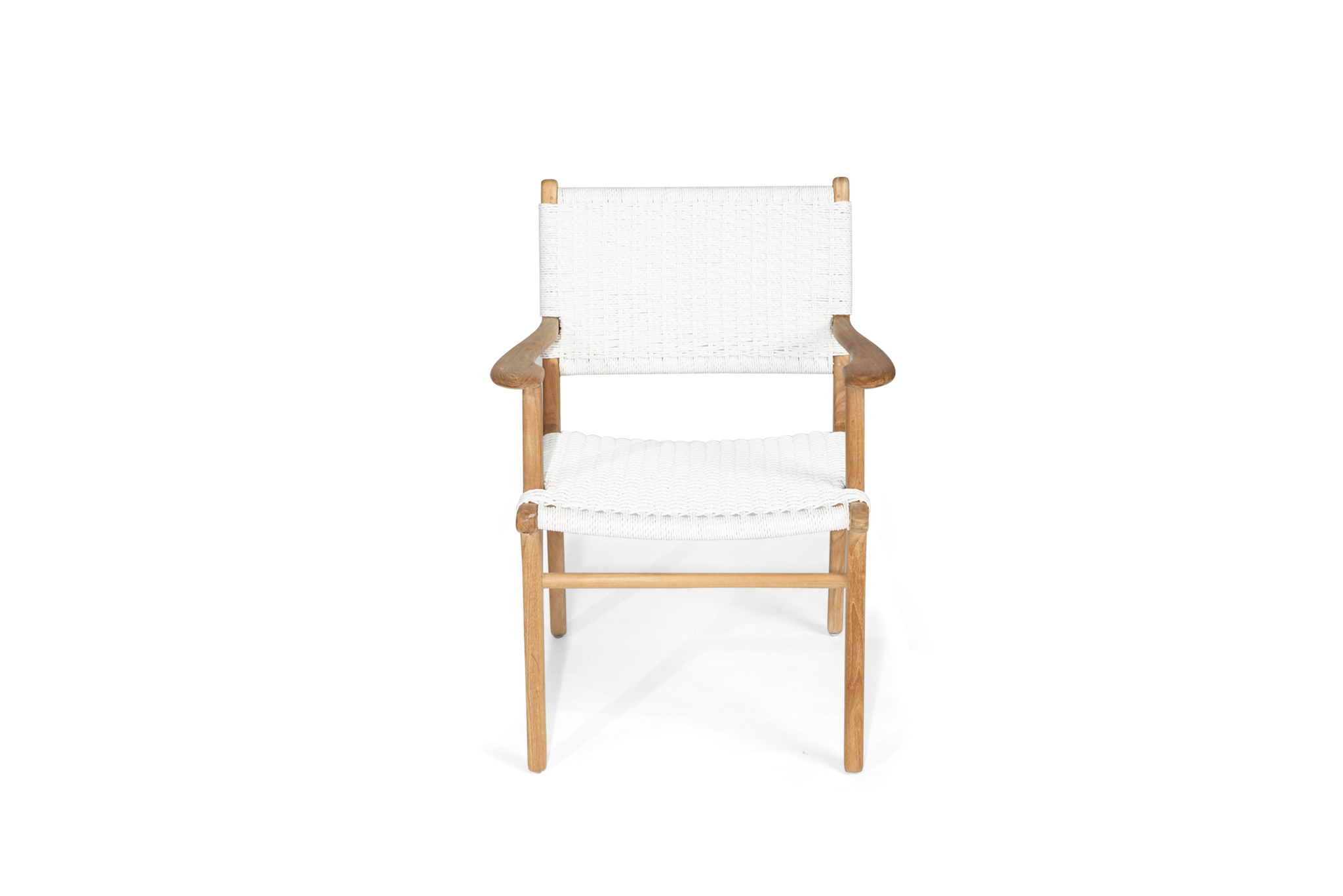 Zen Armchair - White - Close Weave - Image 3