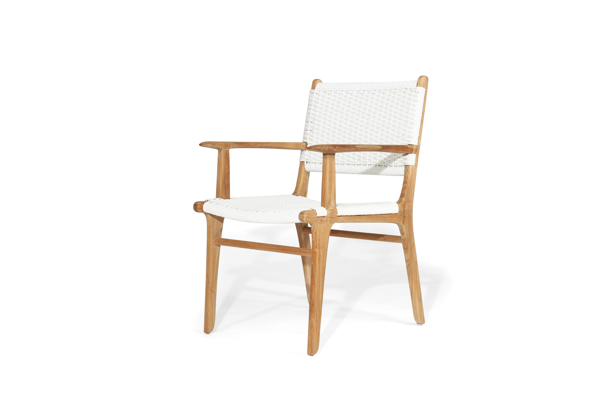 Zen Armchair - White - Close Weave - Image 2