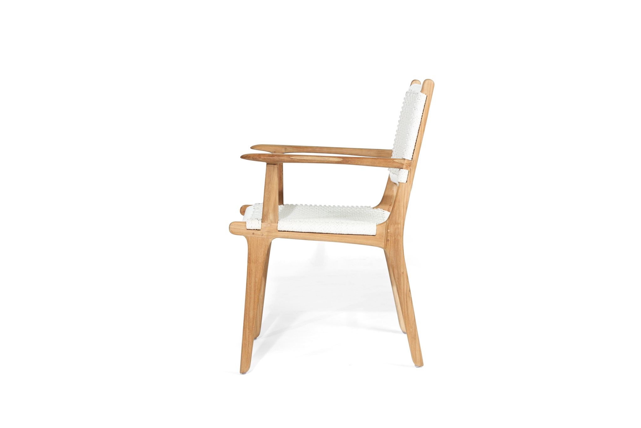 Zen Armchair - White - Close Weave - Image 4