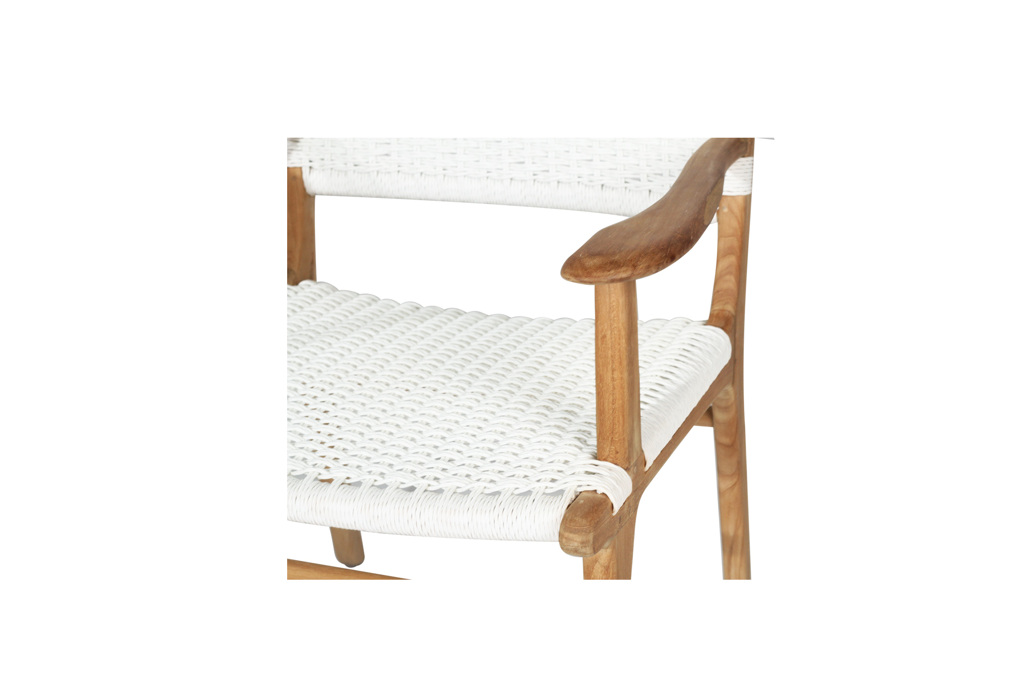 Zen Armchair - White - Close Weave - Image 7