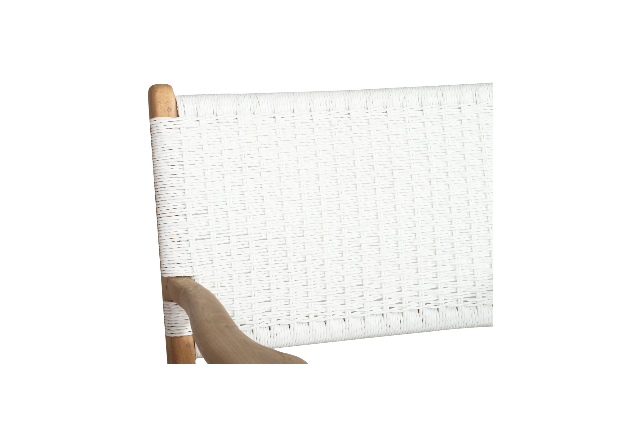 Zen Armchair - White - Close Weave - Image 8