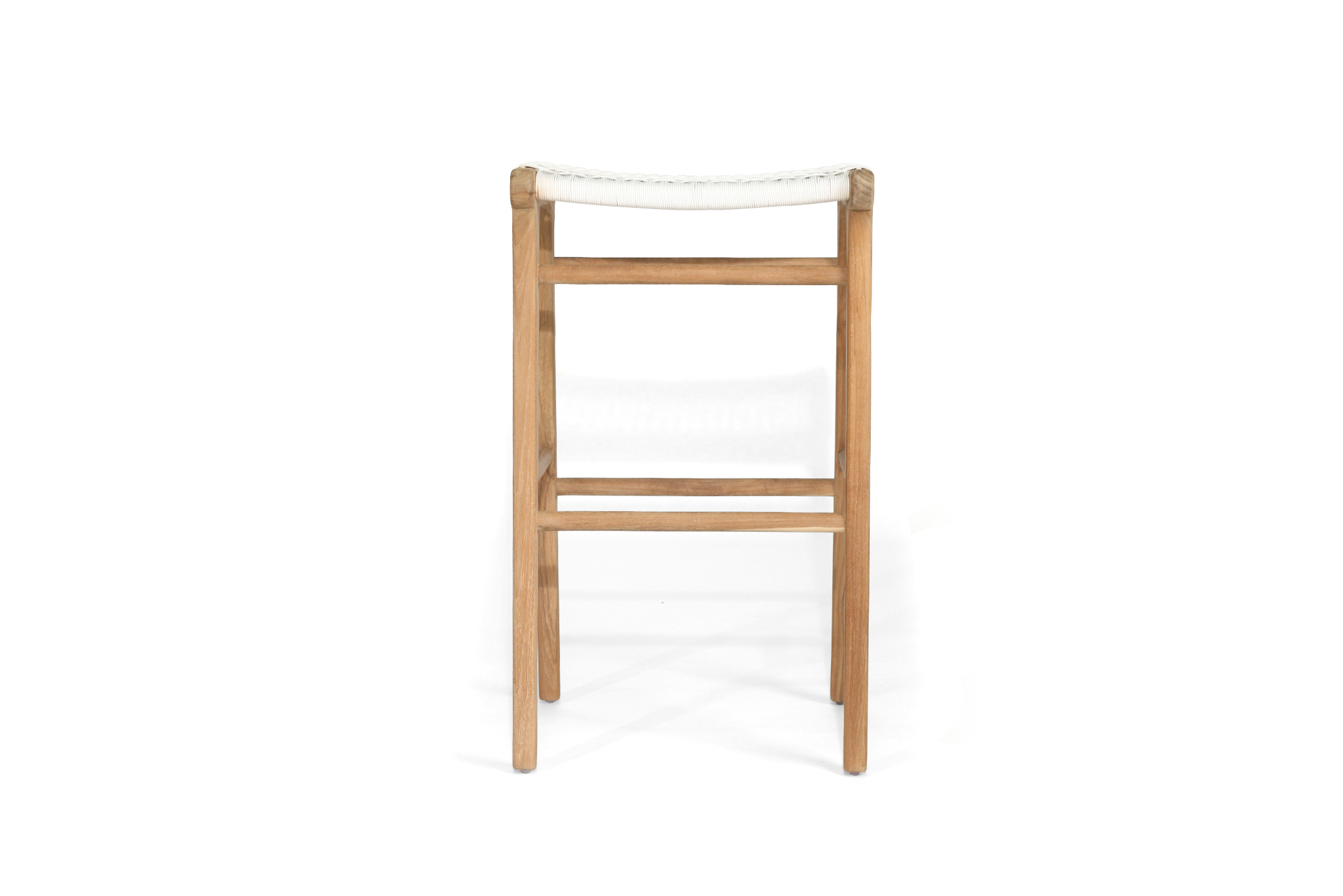 Zen Backless Bar Stool - White