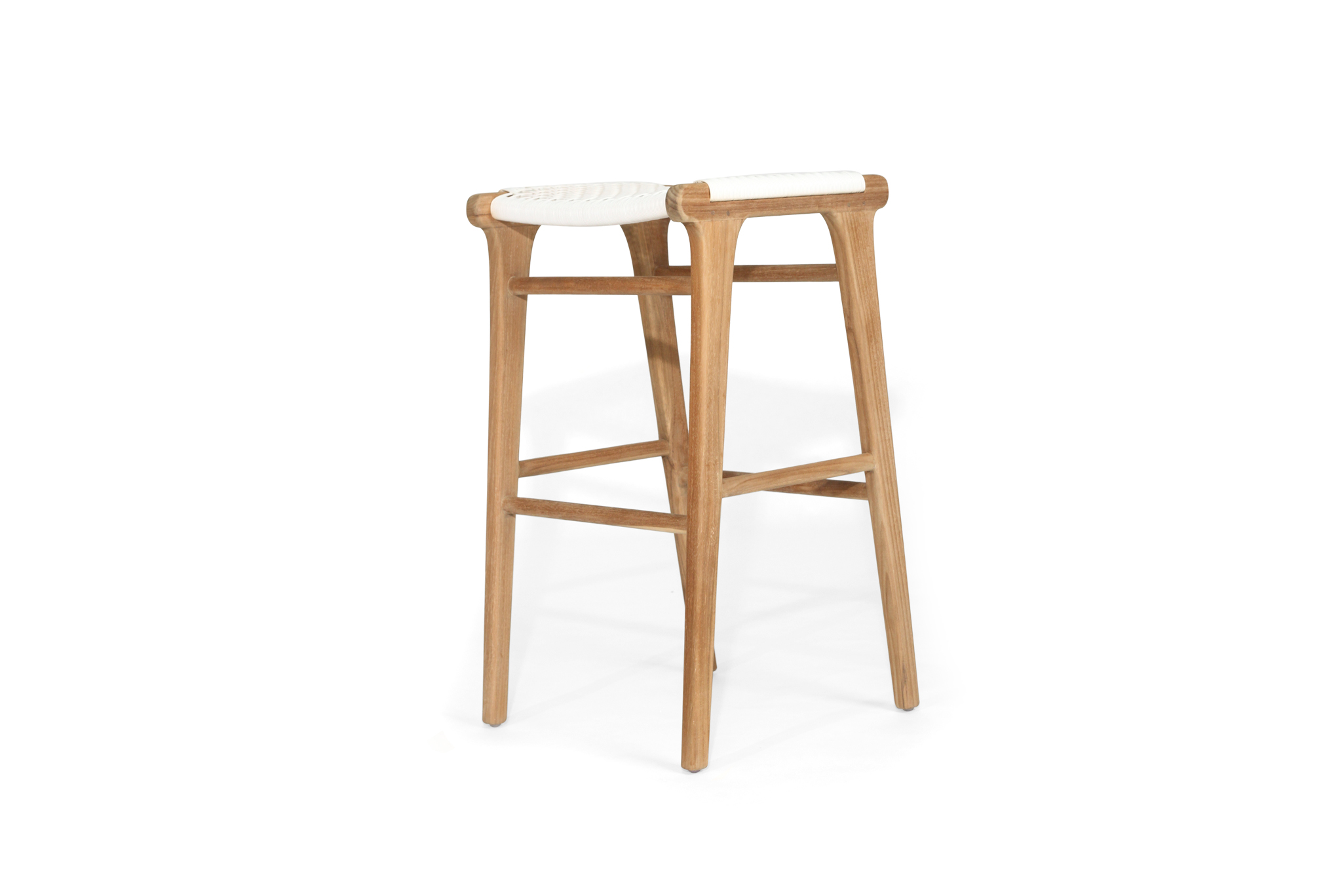 Zen Backless Bar Stool - White - Image 2